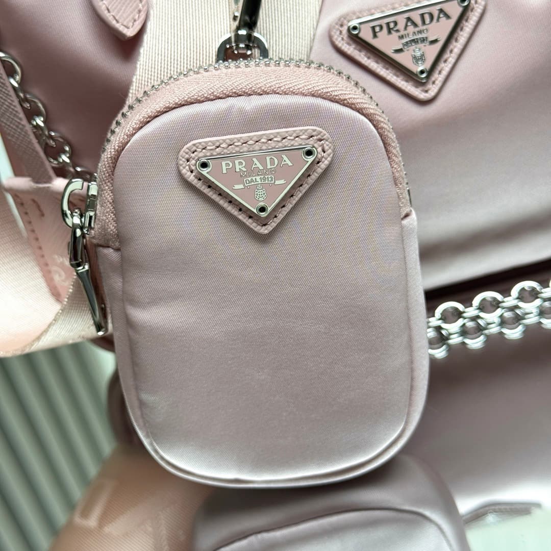 Prada Re-Edition 2005 Nylon bag 1BH204 Pink High