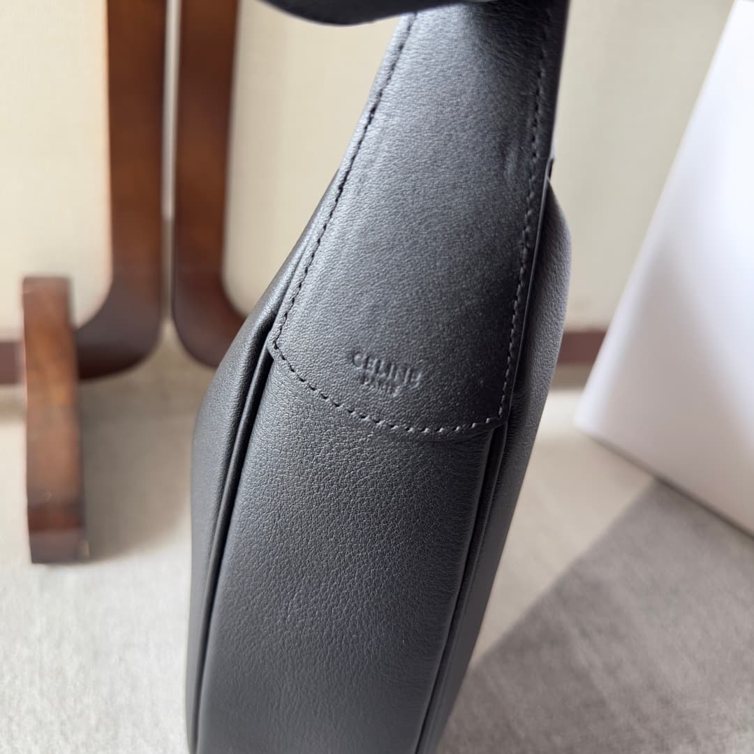 Celine Heloise Bag in Black Supple Grained Calfskin High