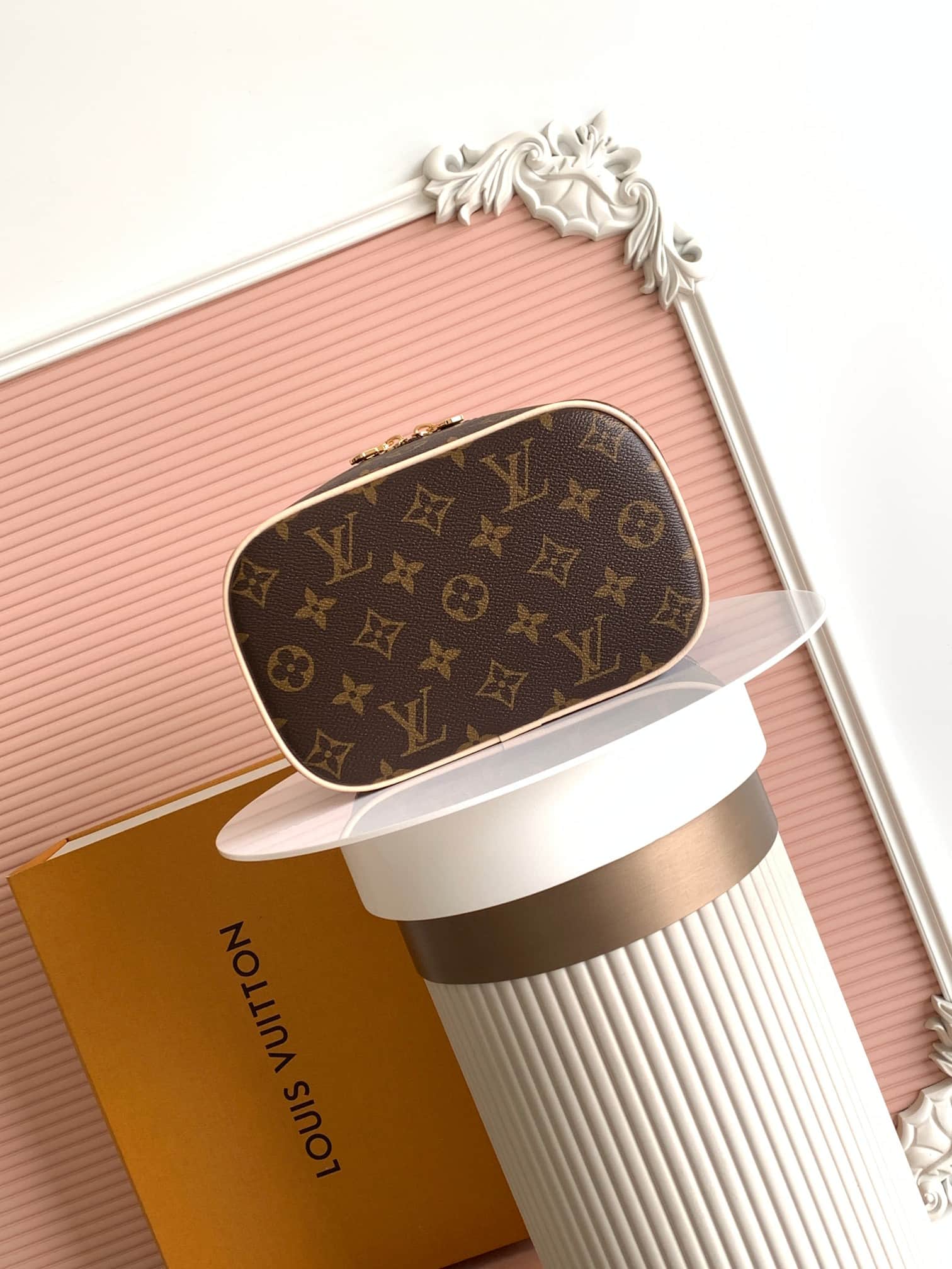 Louis Vuitton Nice Mini vanity Monogram coated canvas M44495 High