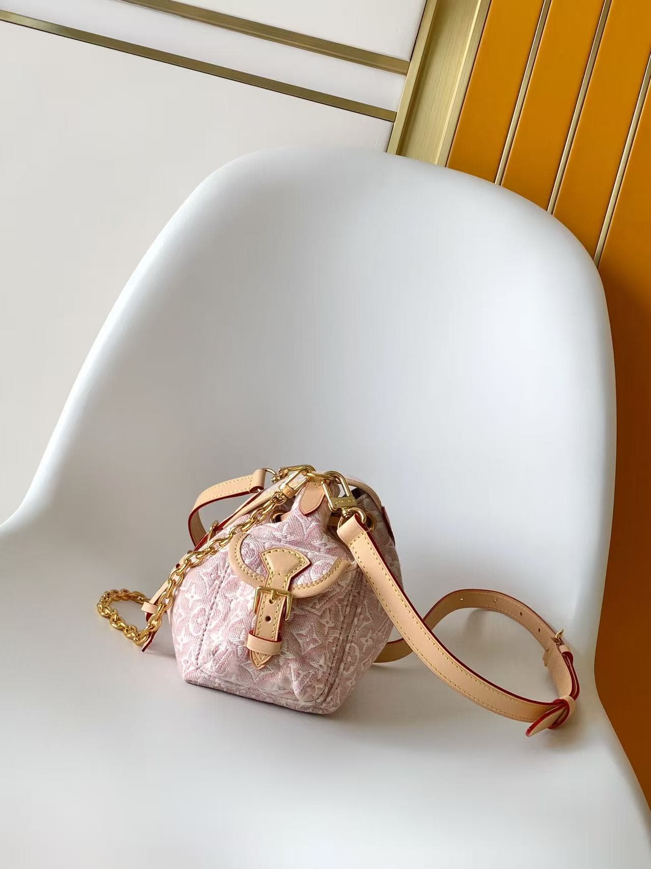 Louis Vuitton Odyssee PM Monogram Emblème Rose Ruban M29974 High