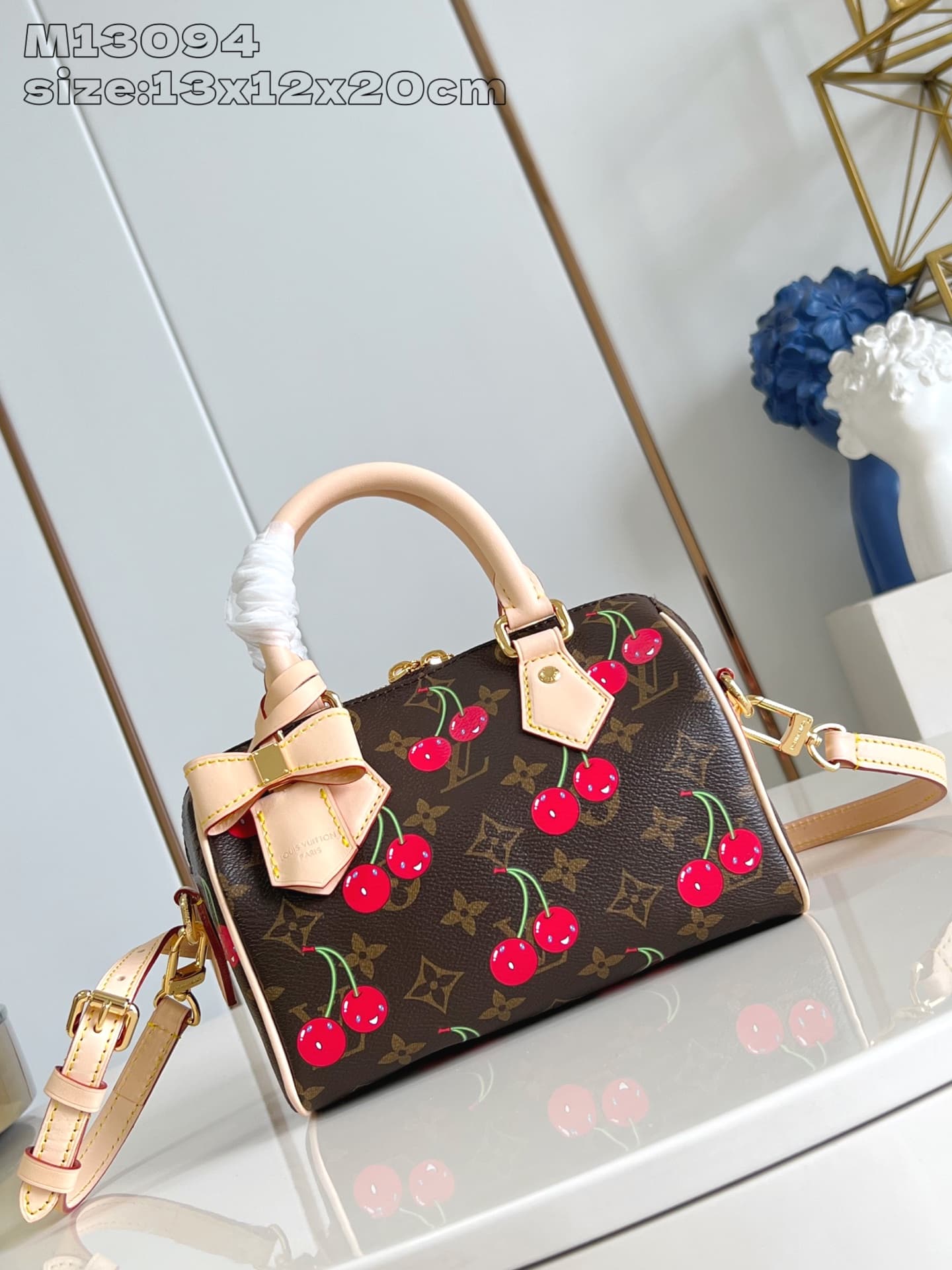 Louis Vuitton x Murakami Speedy Bandoulière 20 Monogram cherry coated canvas M13094 High