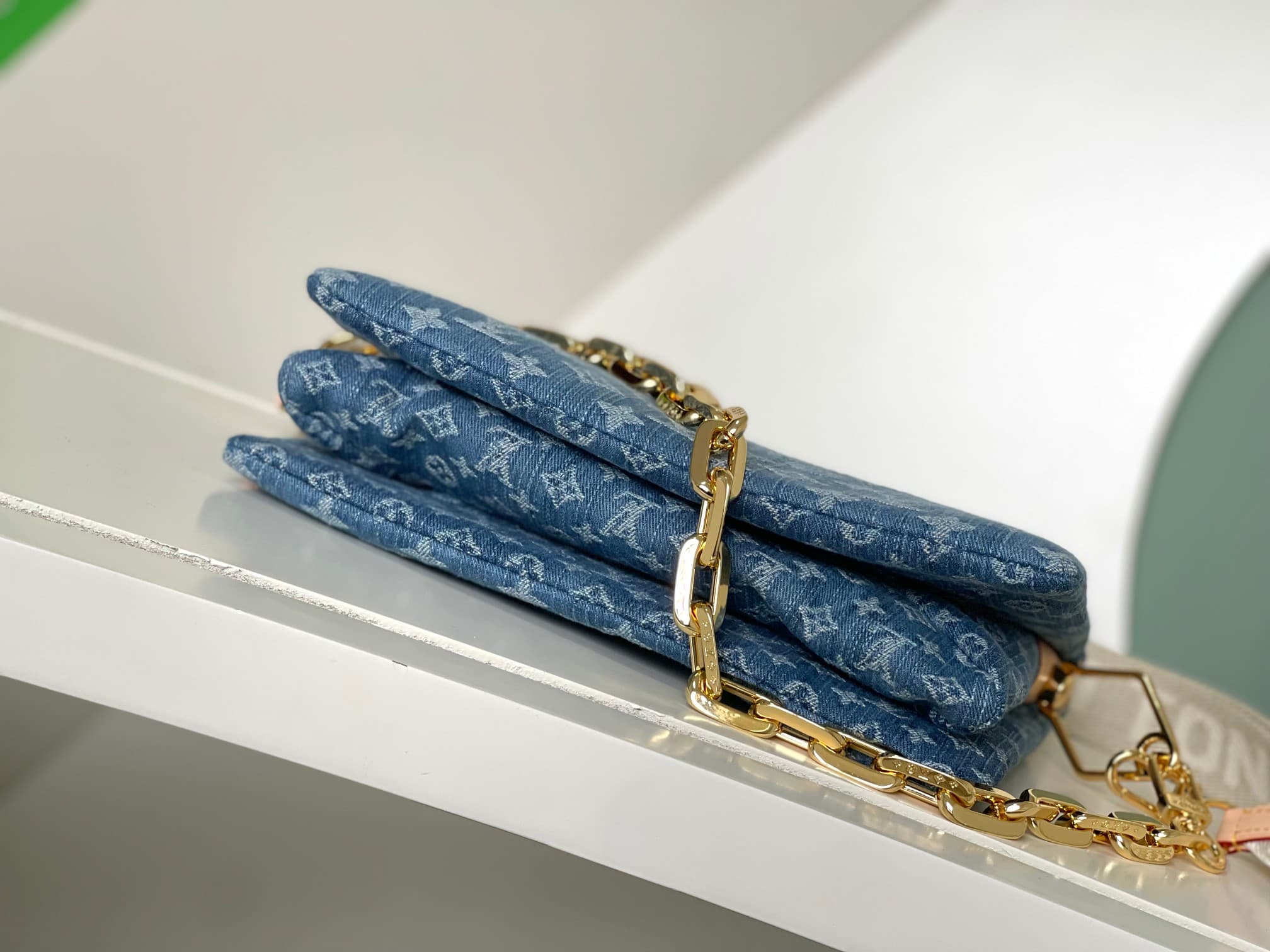 Louis Vuitton Coussin PM Monogram Denim in Navy Blue M24564 High