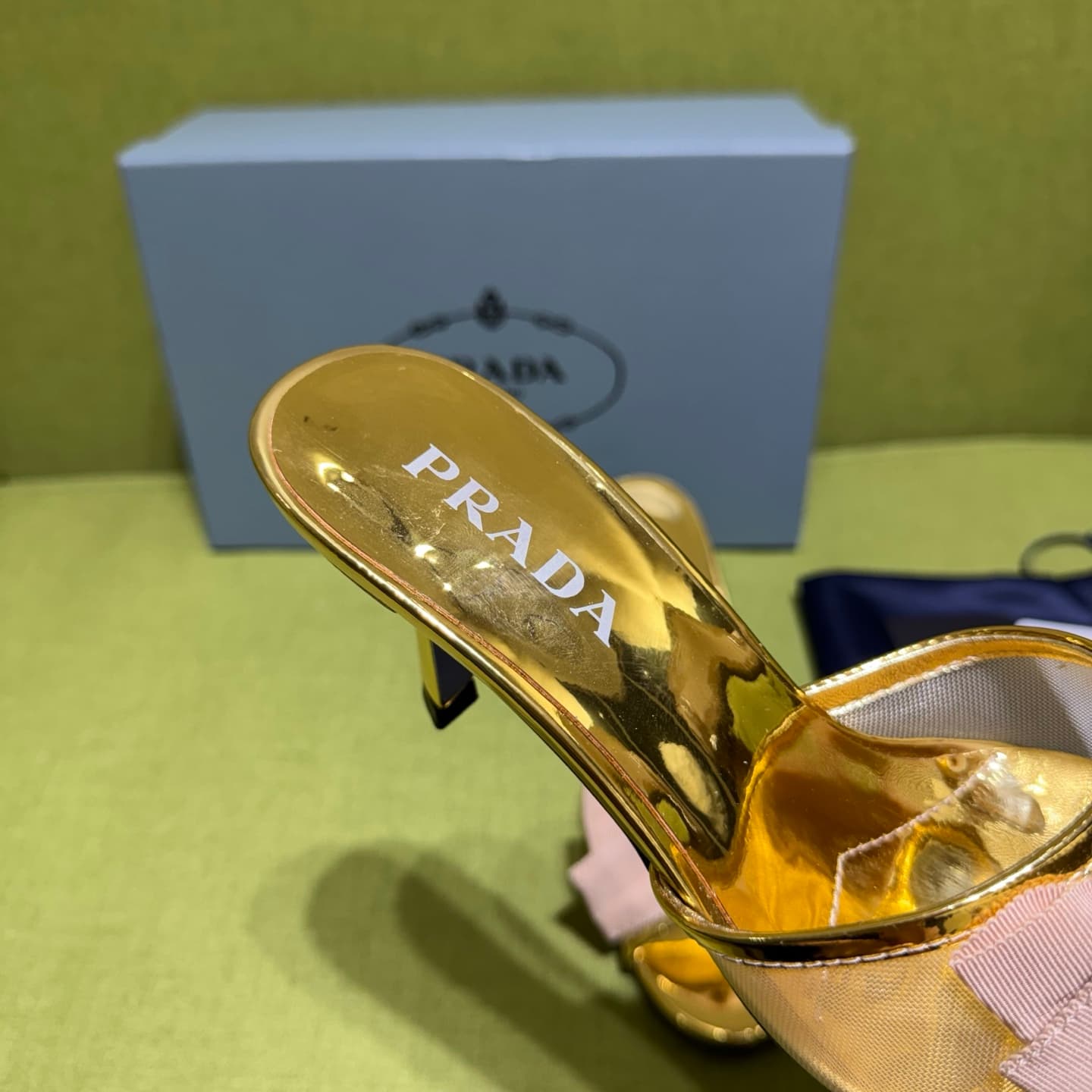 Prada Mesh fabric Sandal Shoes Women