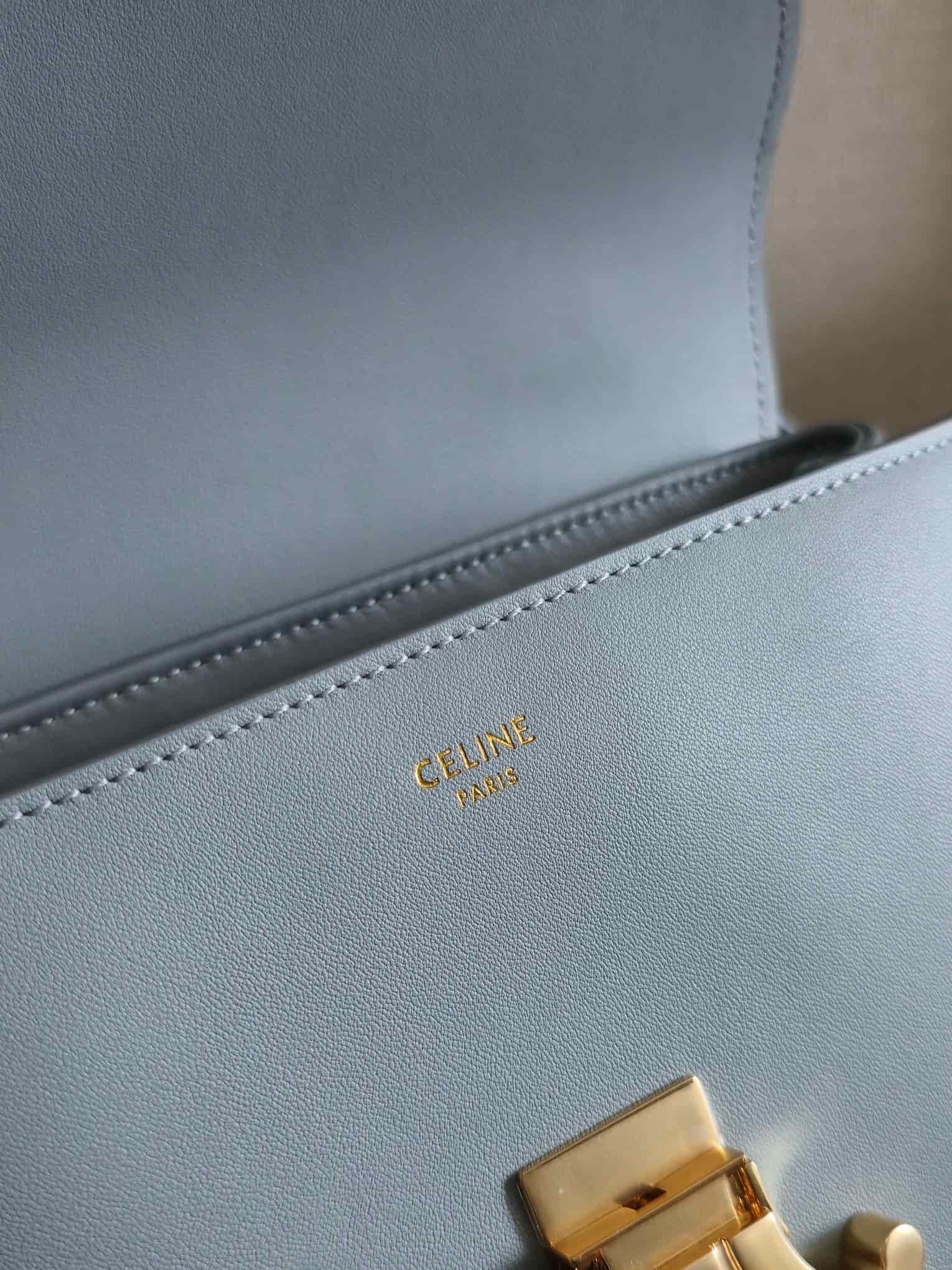Celine Mini Nino bag in Blue Supple Calfskin High