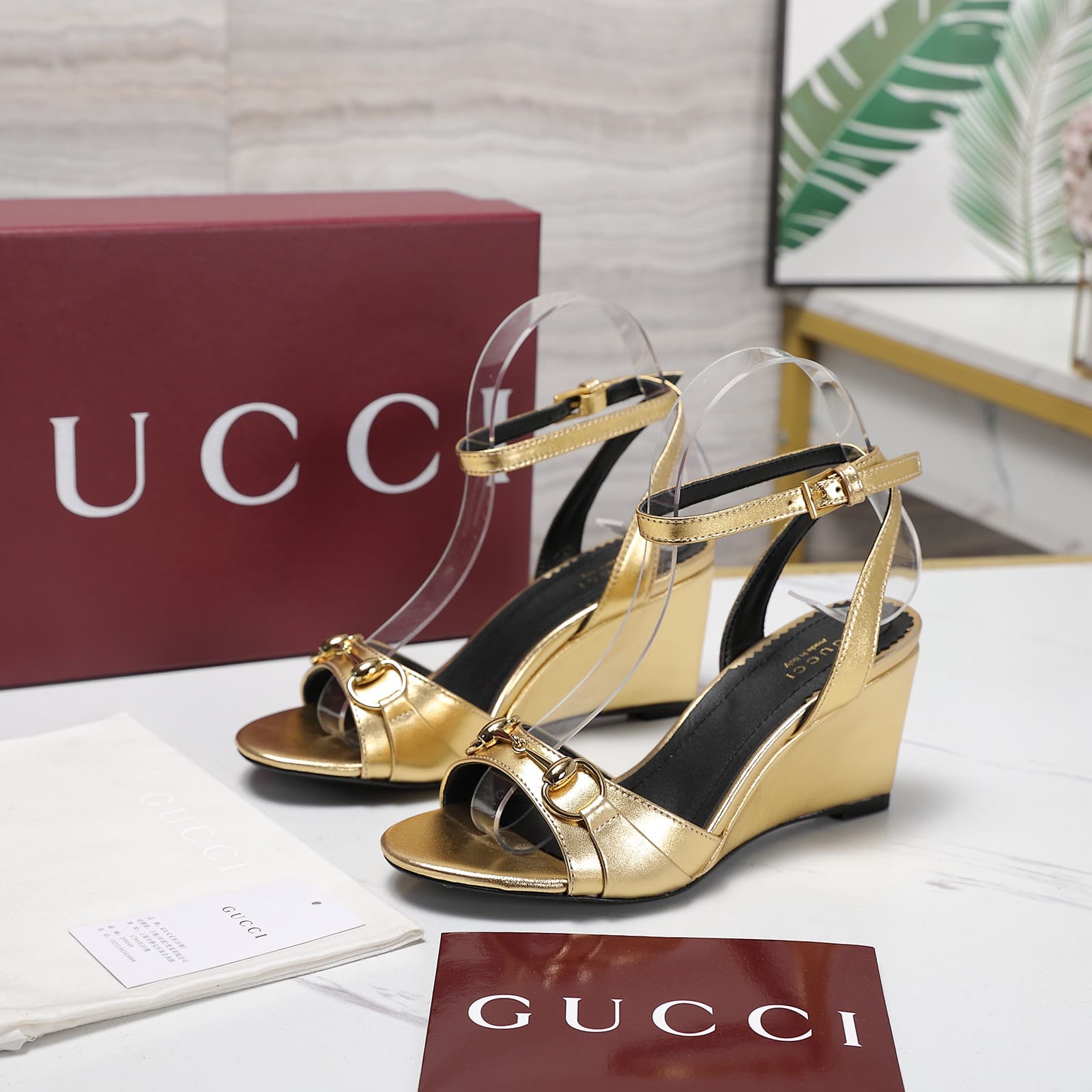 Gucci Donna 80 Wedge Sandals Women