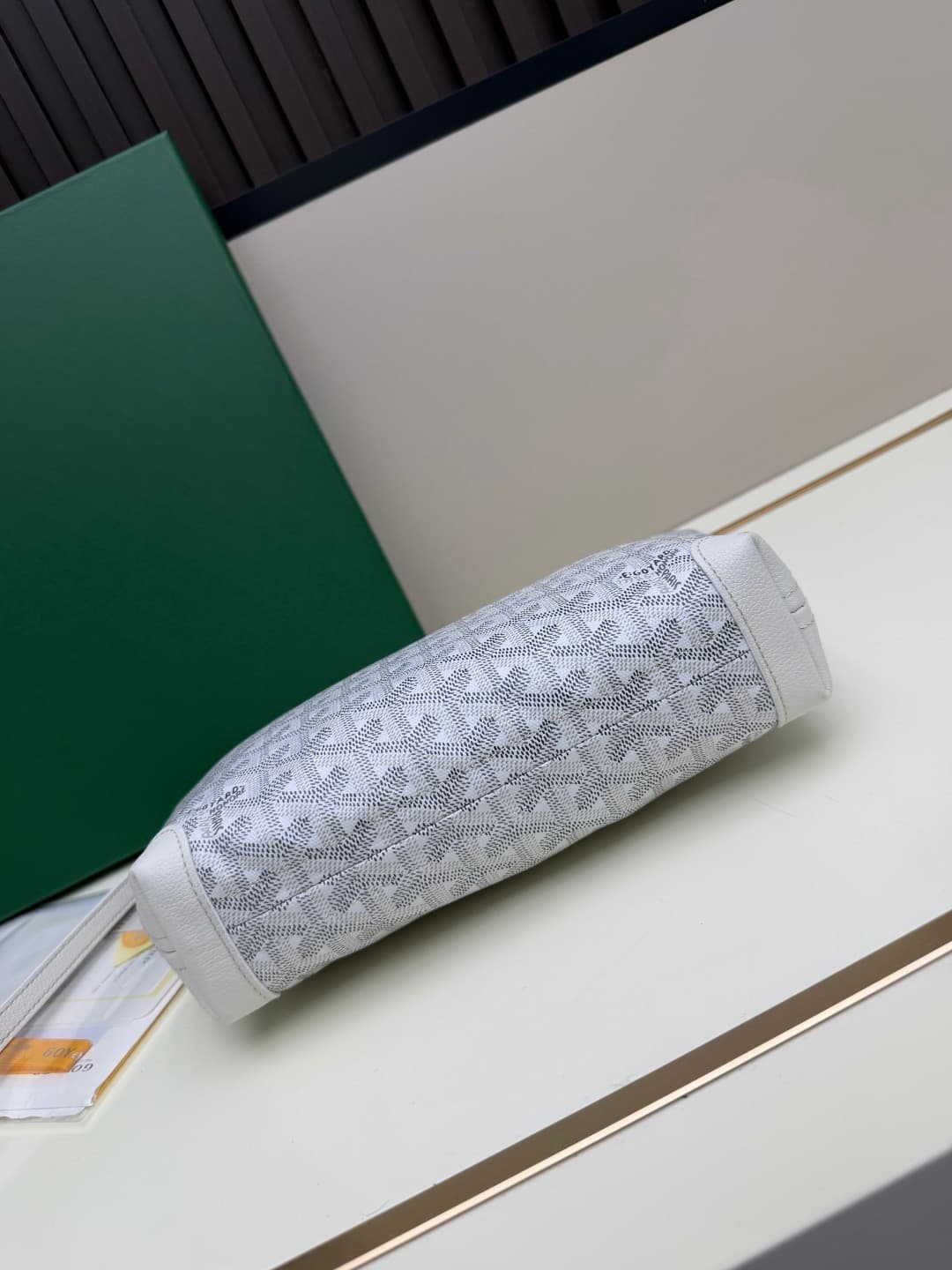 Goyard Conti pouch Goyardine canvas and Chevroches Calfskin Grey High