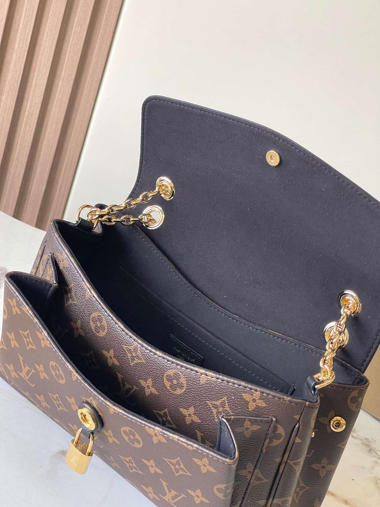 Louis Vuitton Saint Germain PM Monogram/Black Leather and coated canvas M26285 TOP