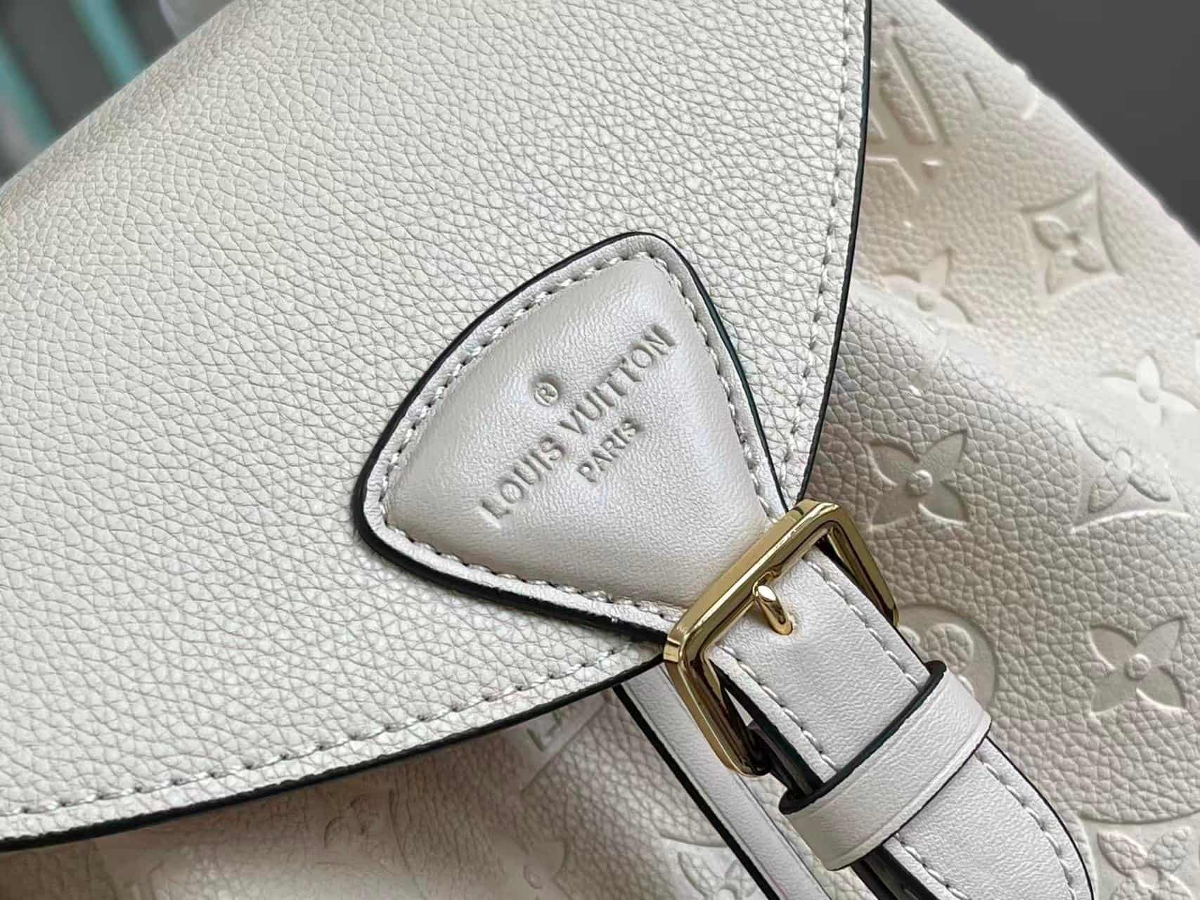 Louis Vuitton MONTSOURIS BACKPACK Monogram Empreinte White High