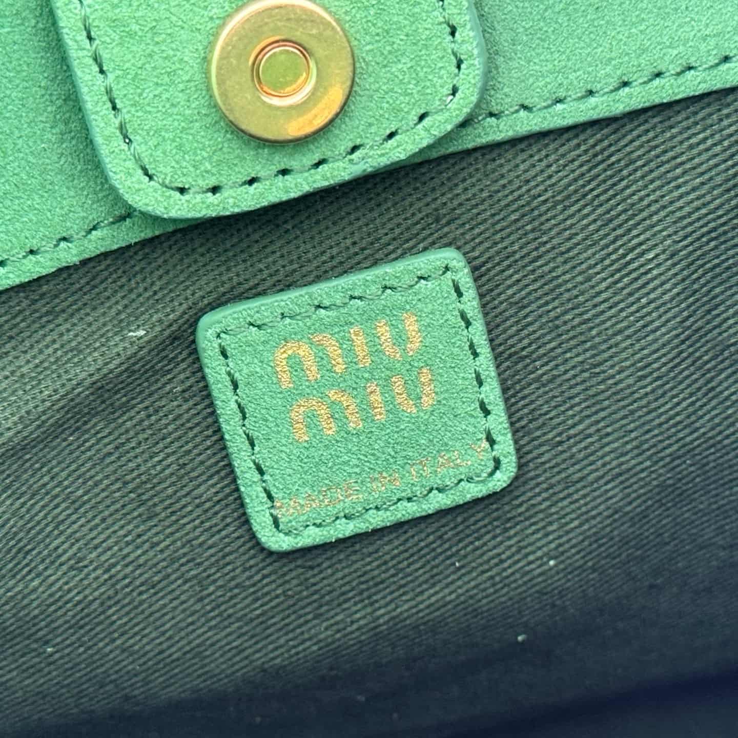 Miu Miu brown leather bucket crossbody bag 5be098 TOP