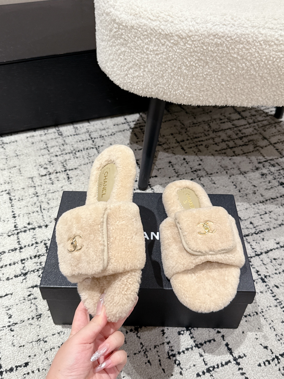 Chanel slide sandals Women