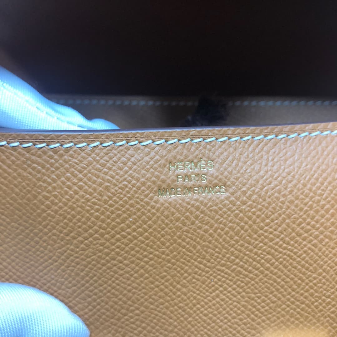 Hermes Mini Constance 18cm/24cm Epsom Bag WAX Gold High