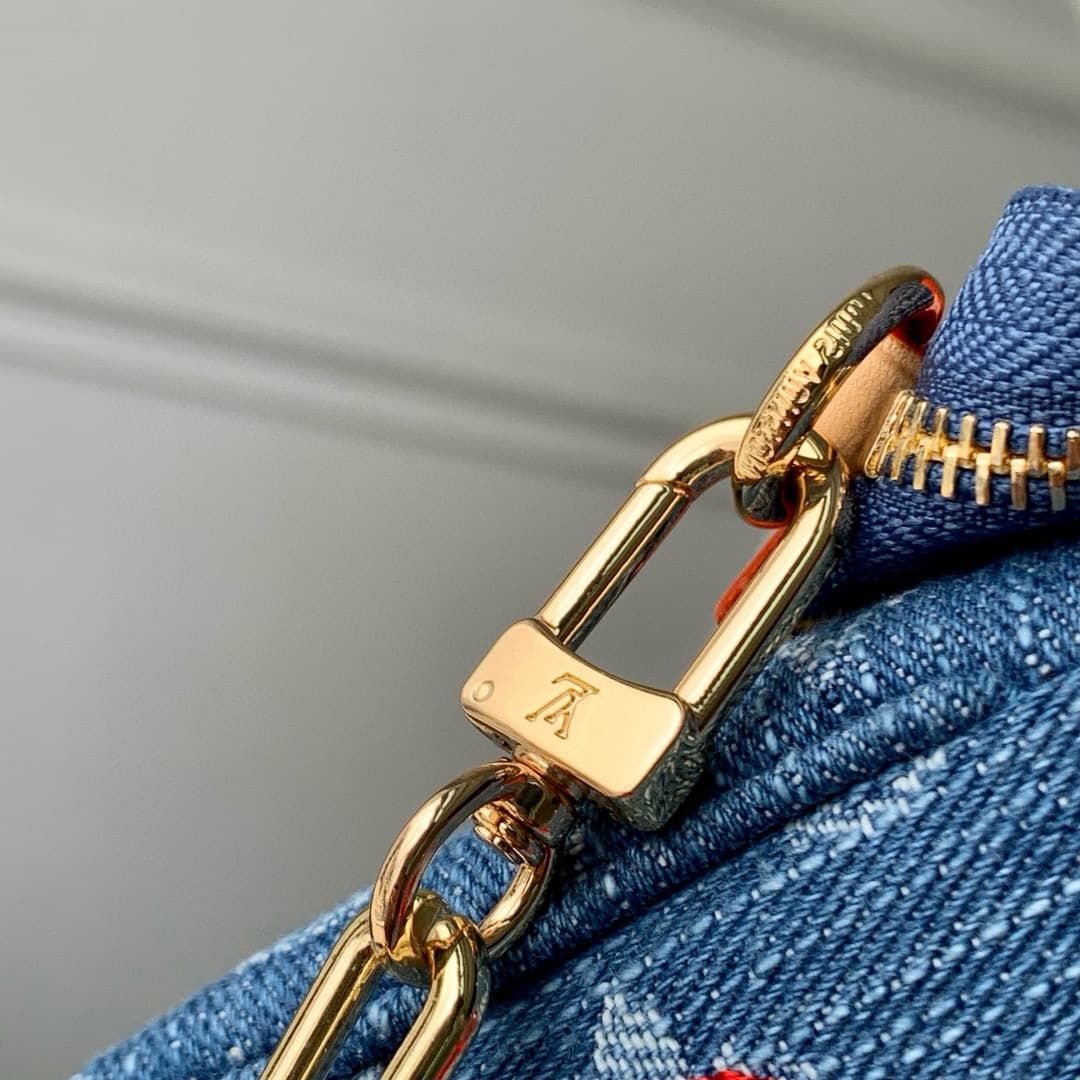 Louis Vuitton x TM Pochette Accessoires Monogram cherry denim M13994 High