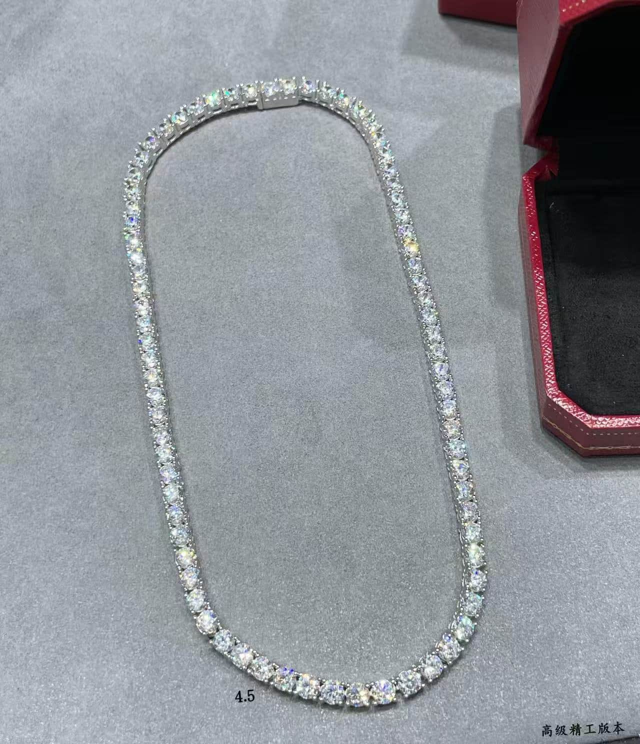 Cartier Necklace Hand-set high carbon diamonds 21753