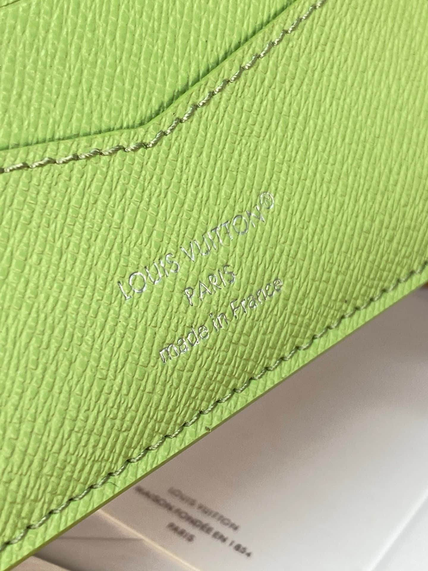 Louis Vuitton Slender Wallet Baseball Green Monogram coated canvas M2A341 High