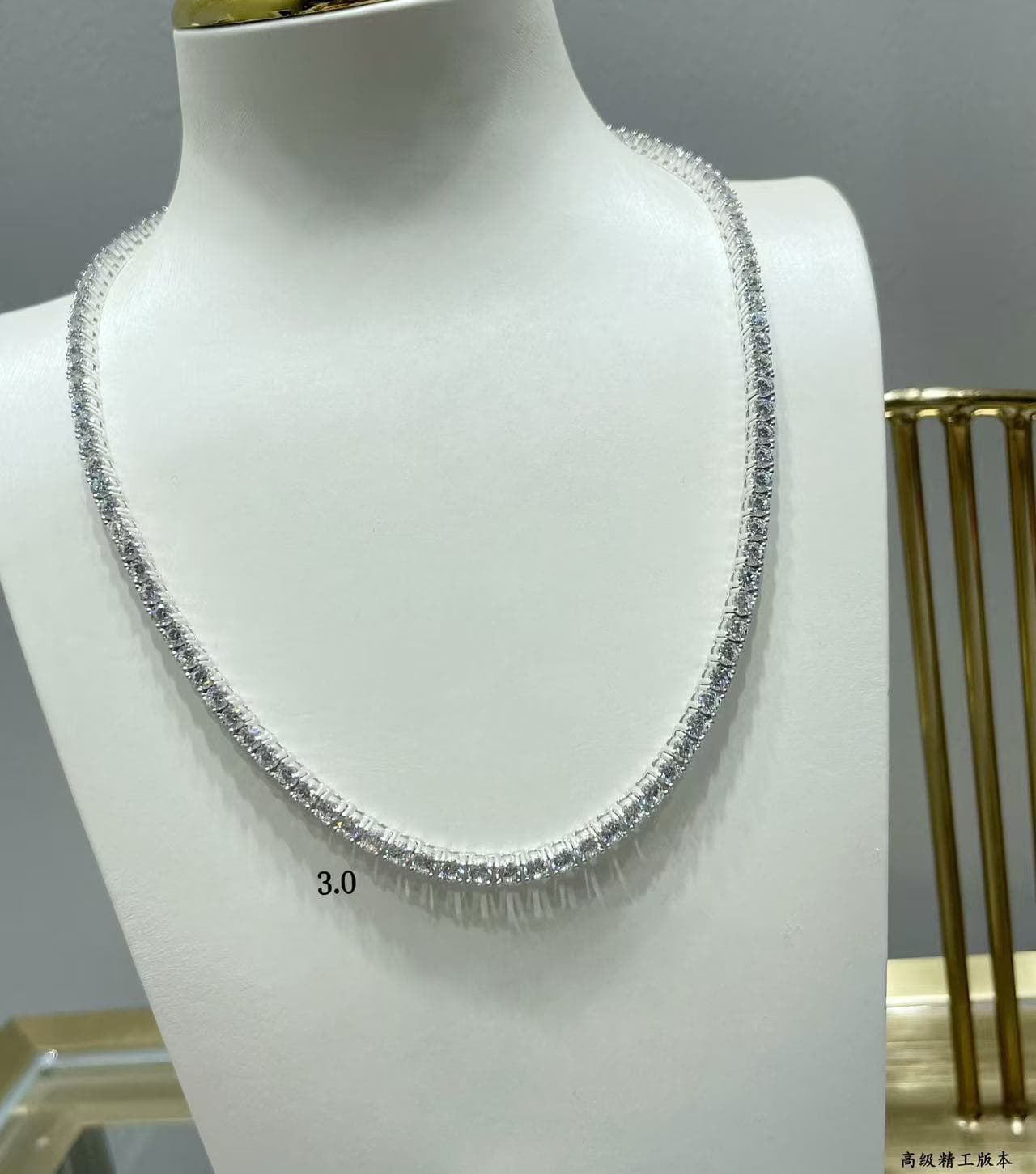 Cartier Necklace Hand-set high carbon diamonds 21735