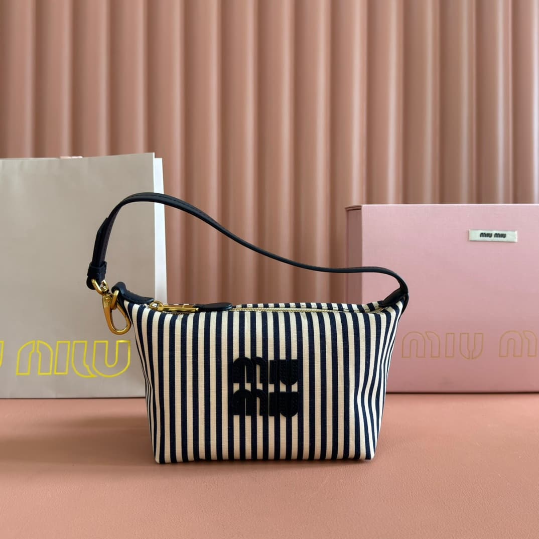 Miu Miu Jacquard Striped Pouch 5NE841 High
