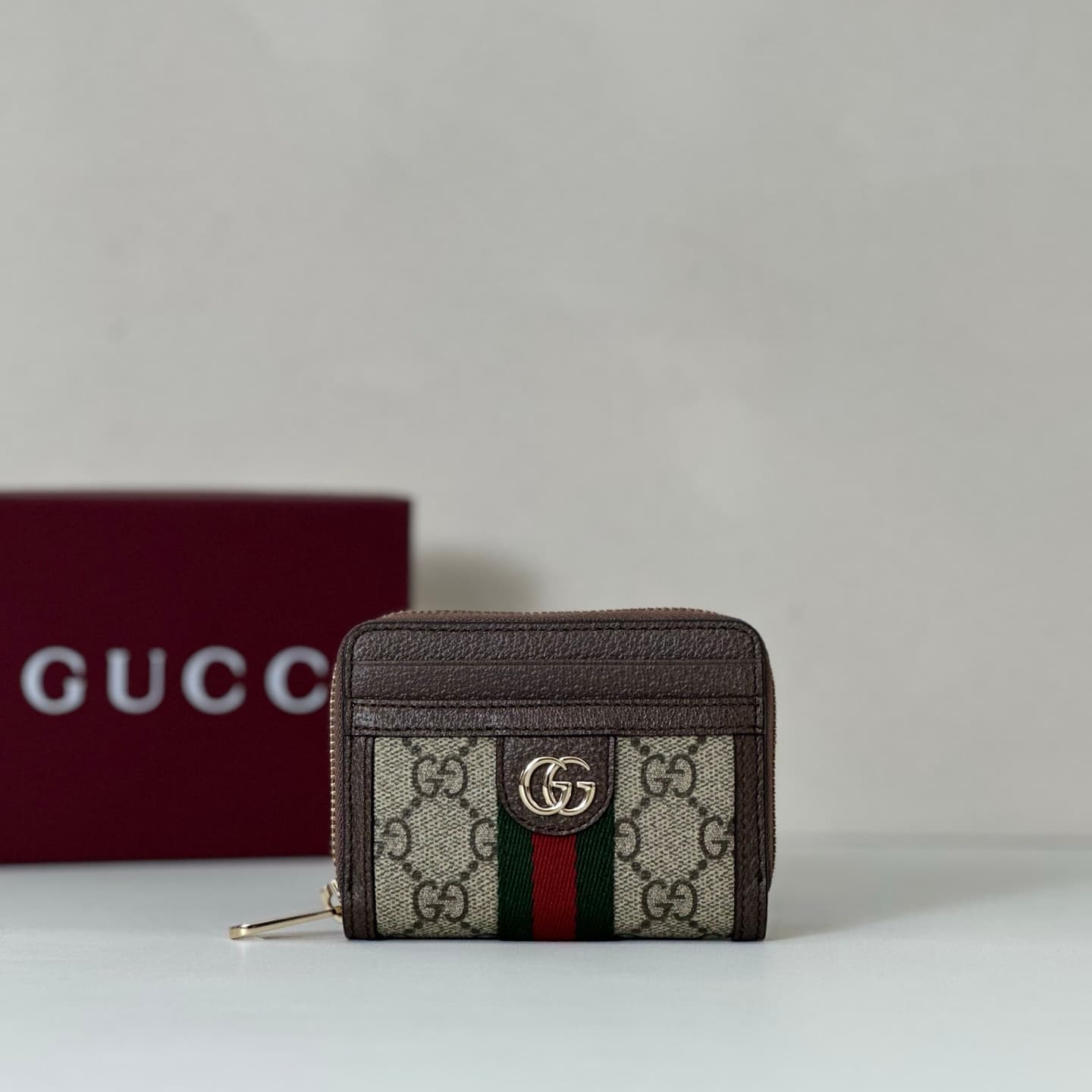 Gucci Ophidia coin zip wallet  Coffee 838489 High