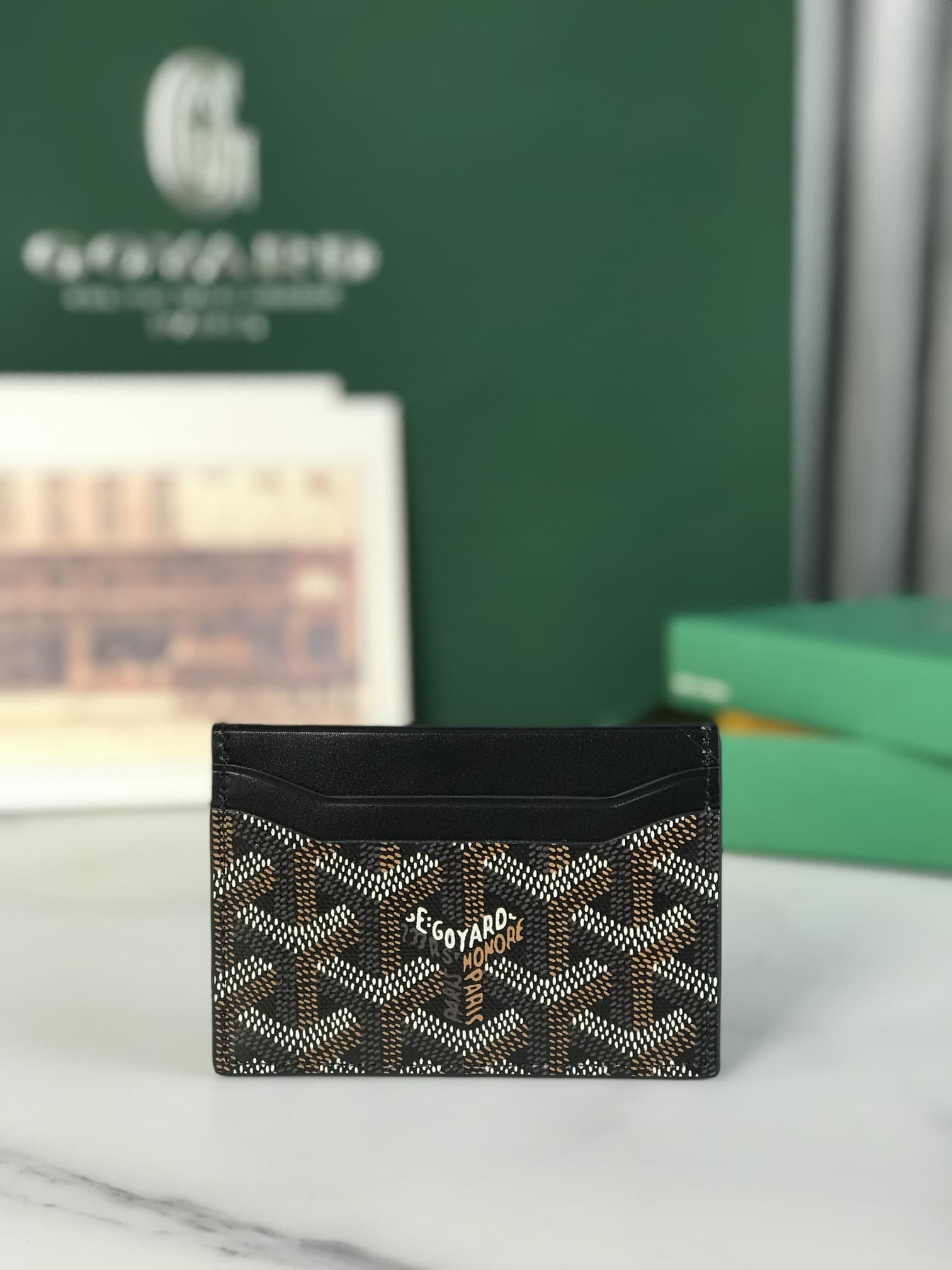 Goyard Saint Sulpice Card Wallet Black High