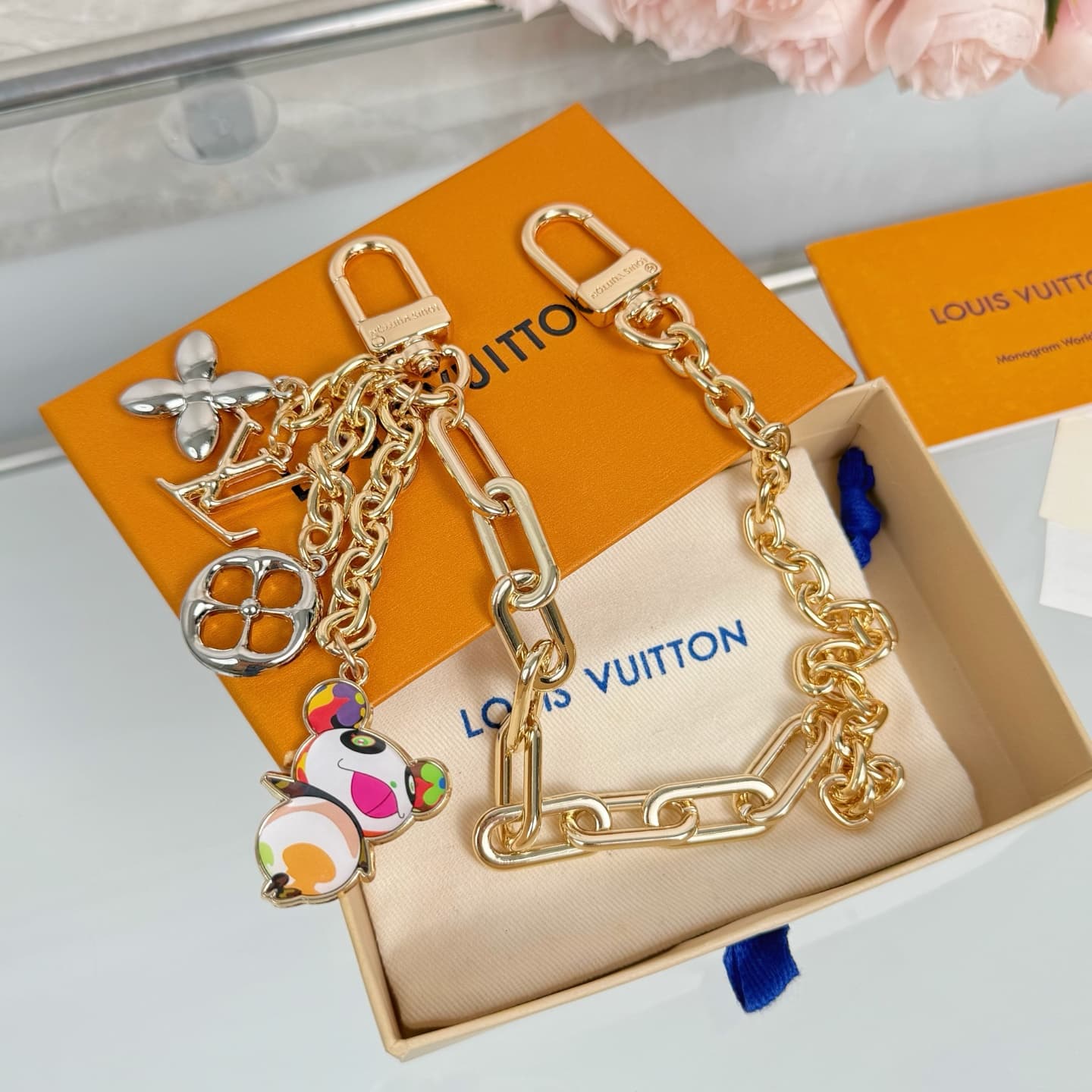 LV x Murakami Superflat Bag Charm M02452