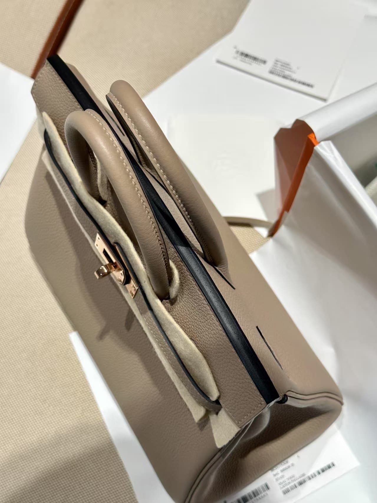 Hermes Birkin 25/30/35cm Bag Togo Leather Rose Gold Metal WAX High Customizing Style