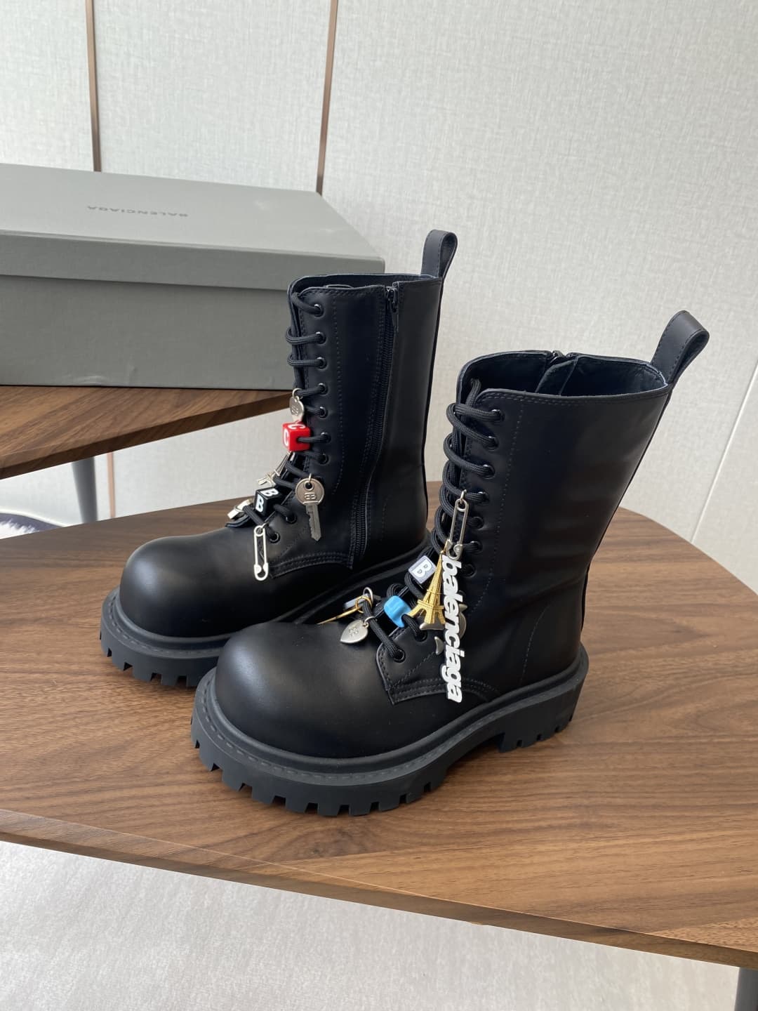 Balenciaga Hummer Lace-Up Booties Women