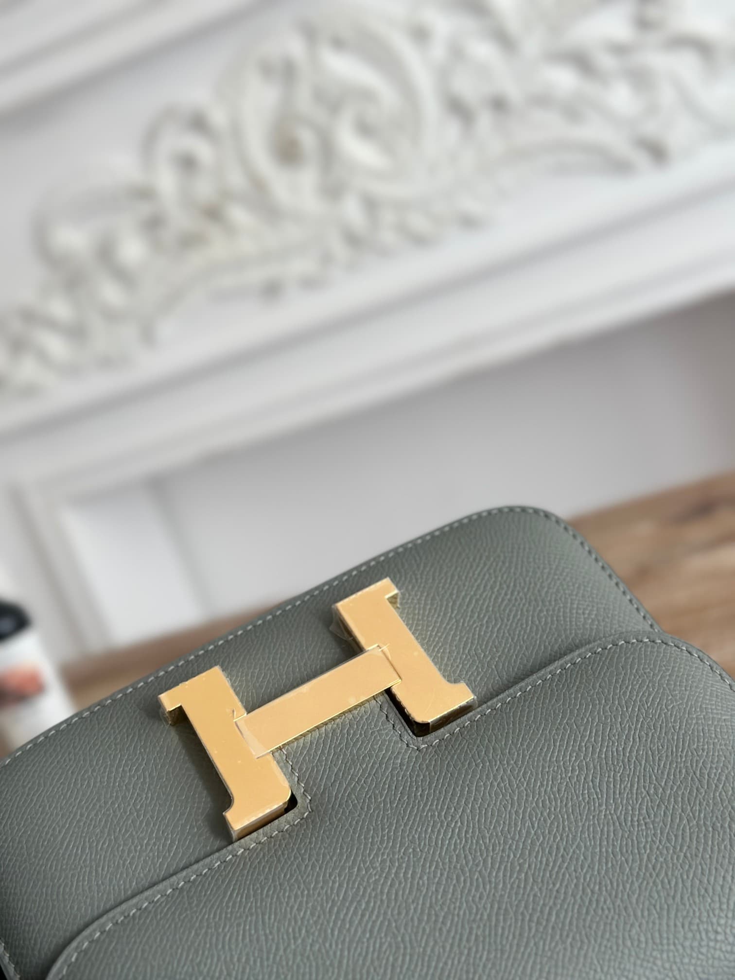 Hermes Mini Constance 18cm Epsom Bag WAX Etain High