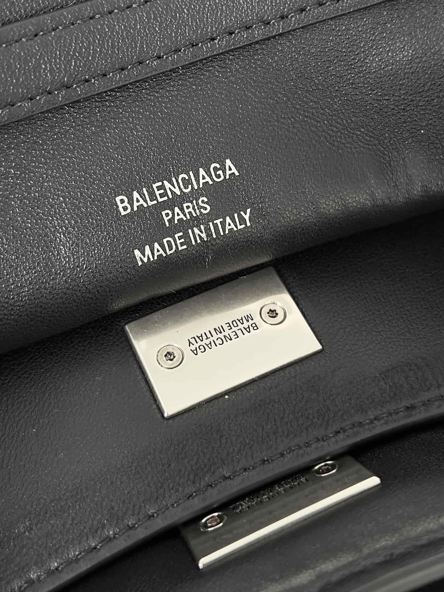 WOMEN'S RODEO SMALL HANDBAG smooth calfskin Black Silver-Metal High