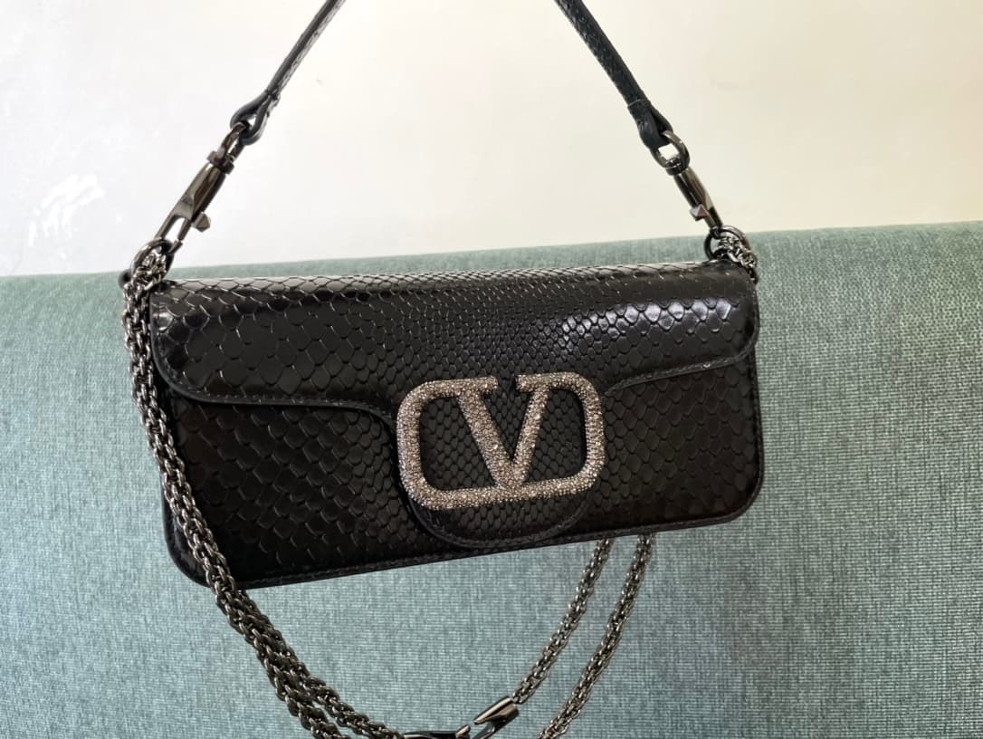 Valentino Garavani MINILOC small shoulder bag 1133S Calfskin Black High