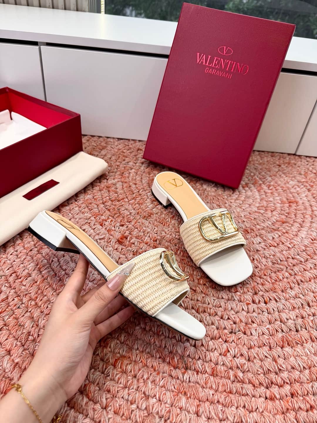 Valentino Garavani VLogo Signature Slide Sandals Women