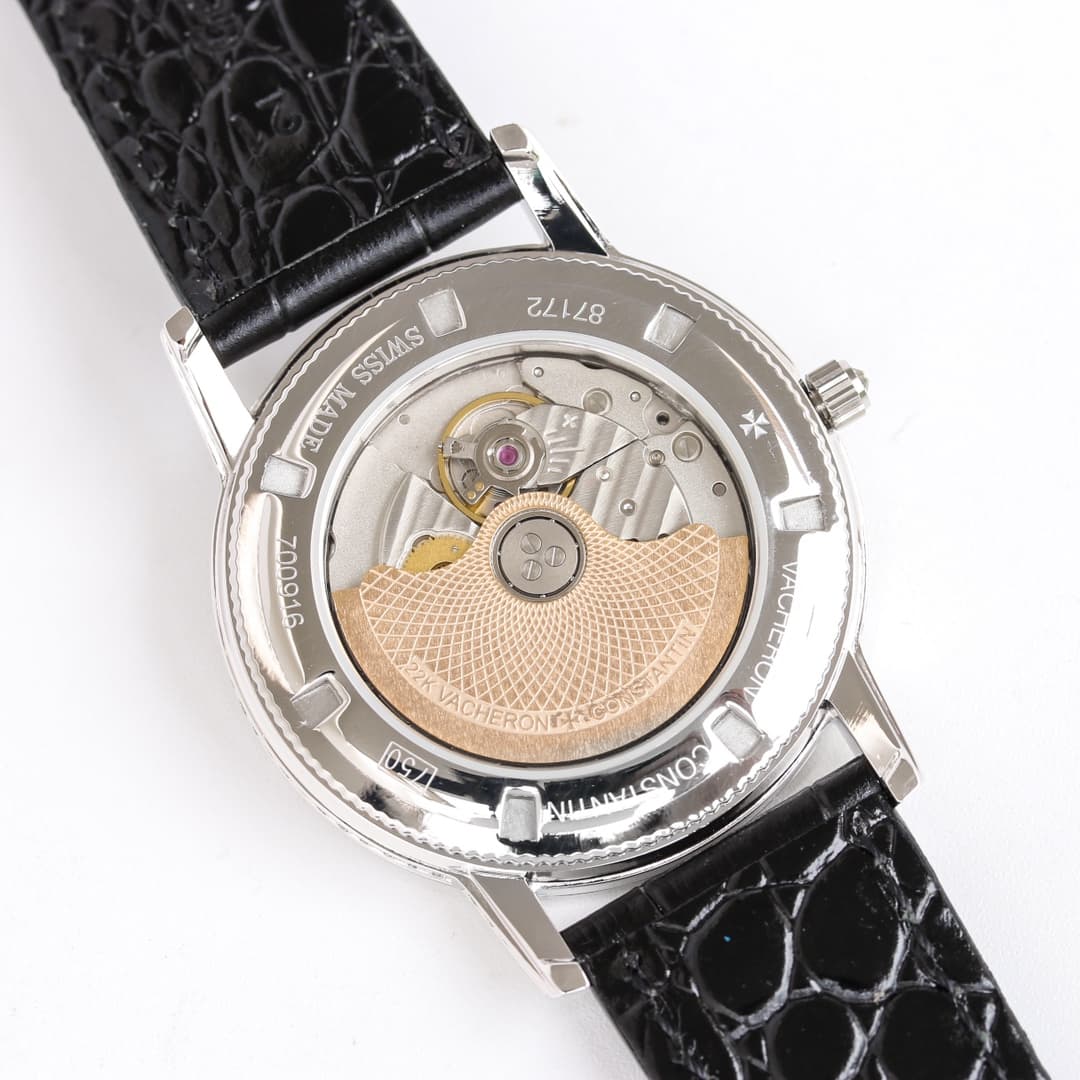 Vacheron Constantin Traditionnelle Watch with Silver  Paved Diamonds TOP