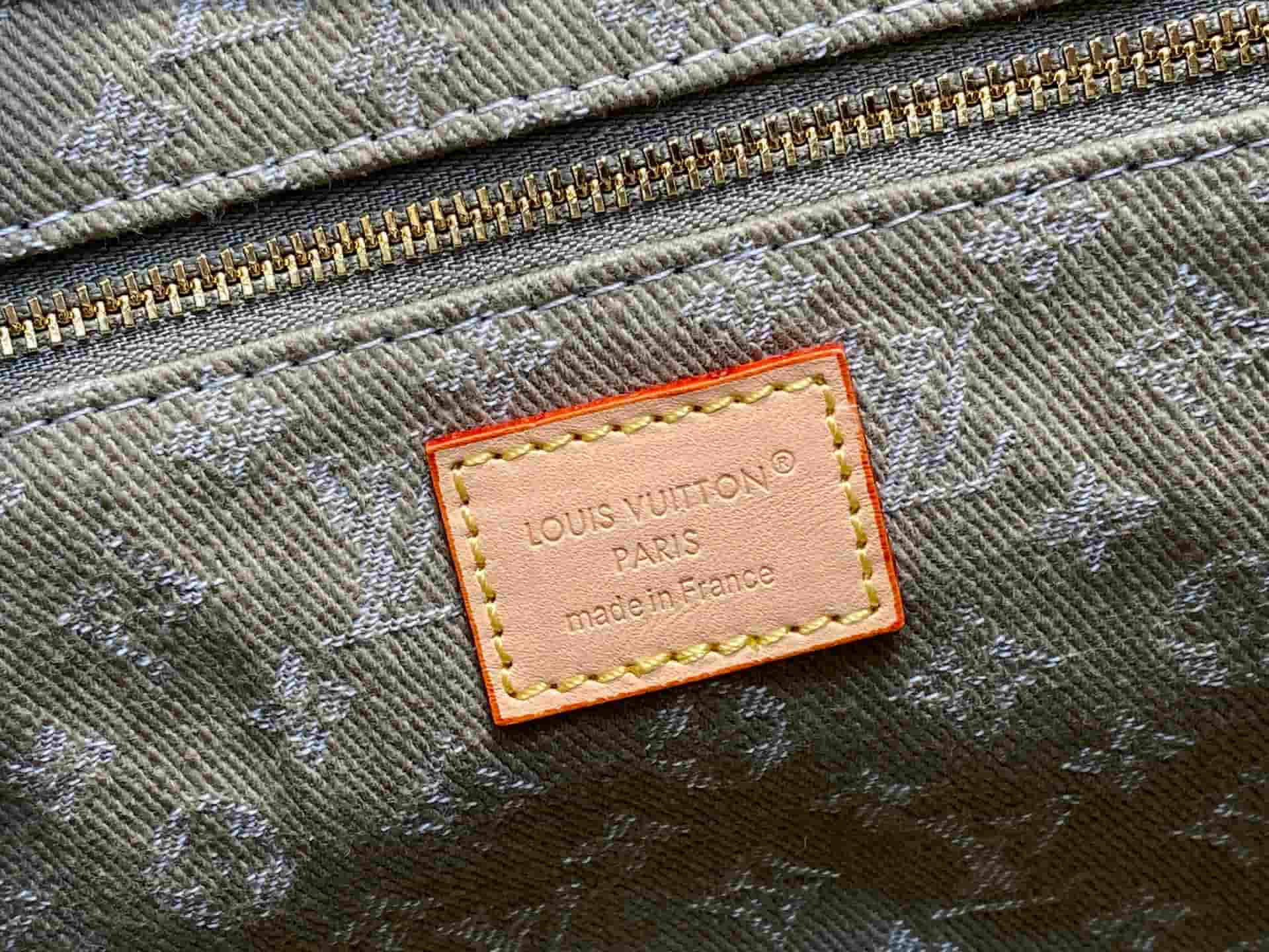 Louis Vuitton Carryall Cargo PM Monogram Khaki Denim M27623 High
