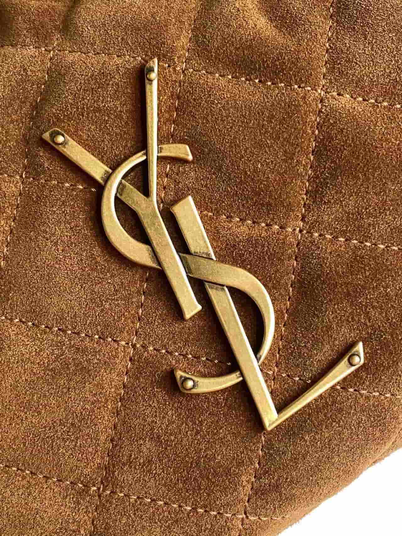 ICARINO in quilted suede CARAMEL COGNAC High