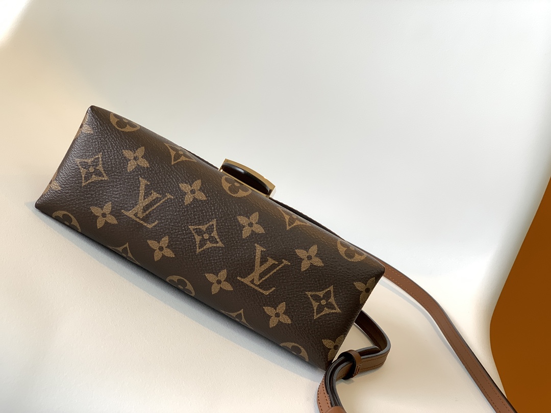 Louis Vuitton Locky BB Monogram coated canvas and smooth cowhide leather M44654 High