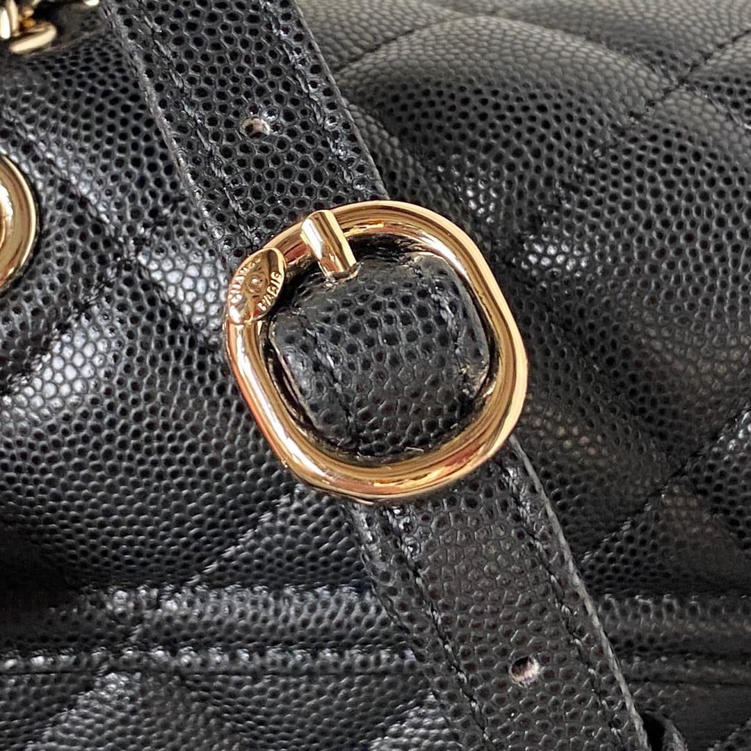Chanel Urban Spirit Backpack Grained Calfskin & Gold-Metal AS4059 Black A
