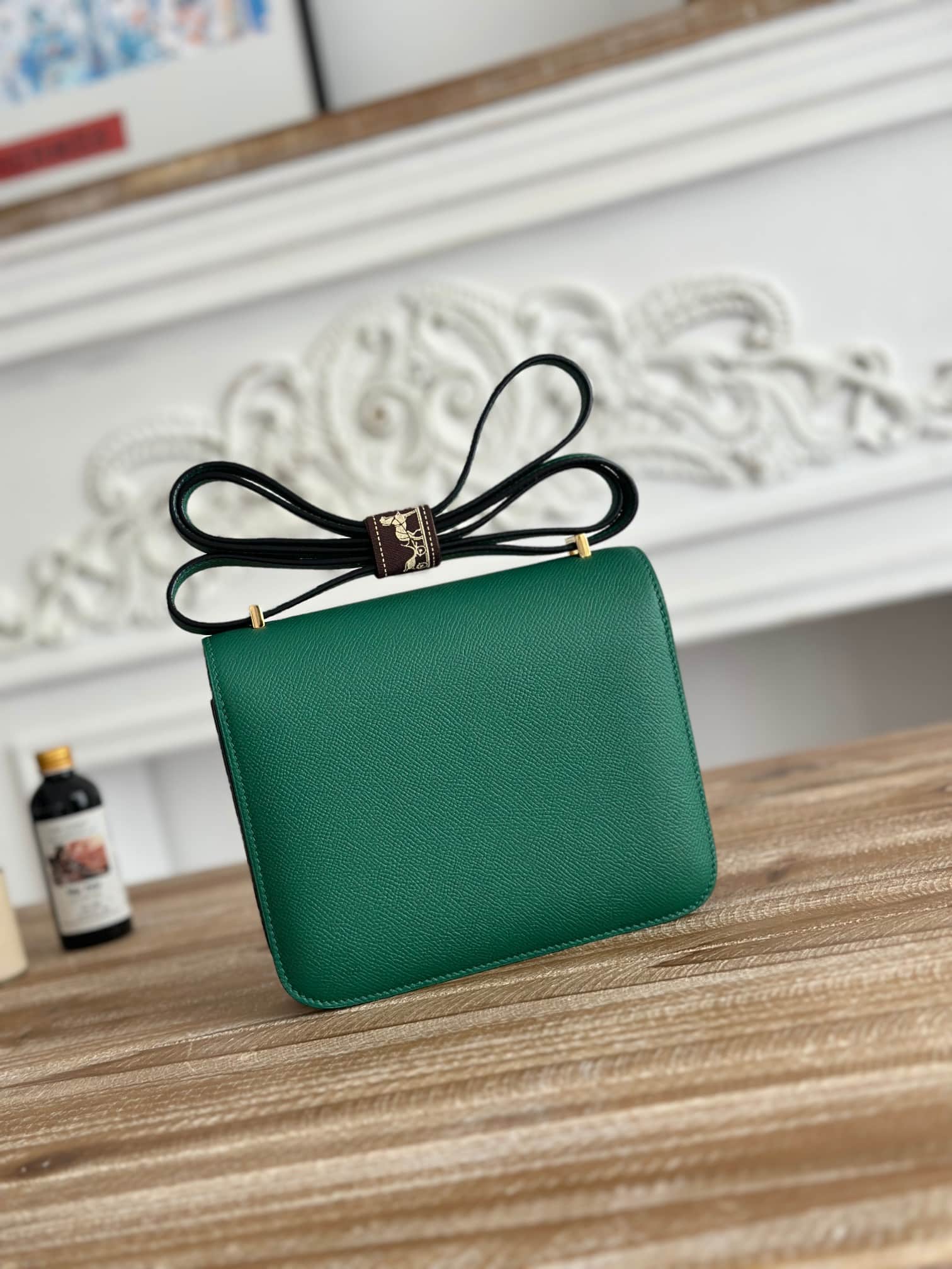 Hermes Mini Constance 18cm Epsom Bag WAX Malachite High