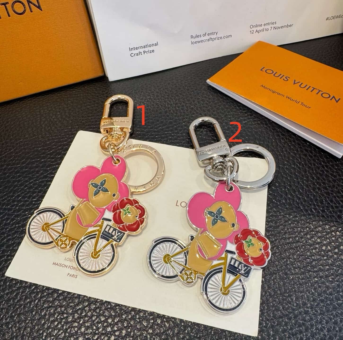 Louis Vuitton Scarf Bag Charm Keychain