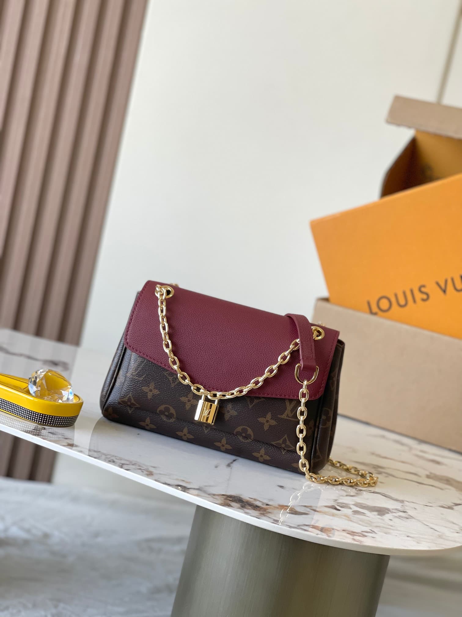 Louis Vuitton Saint Germain BB Monogram/Wine Leather and coated canvas M27067 TOP