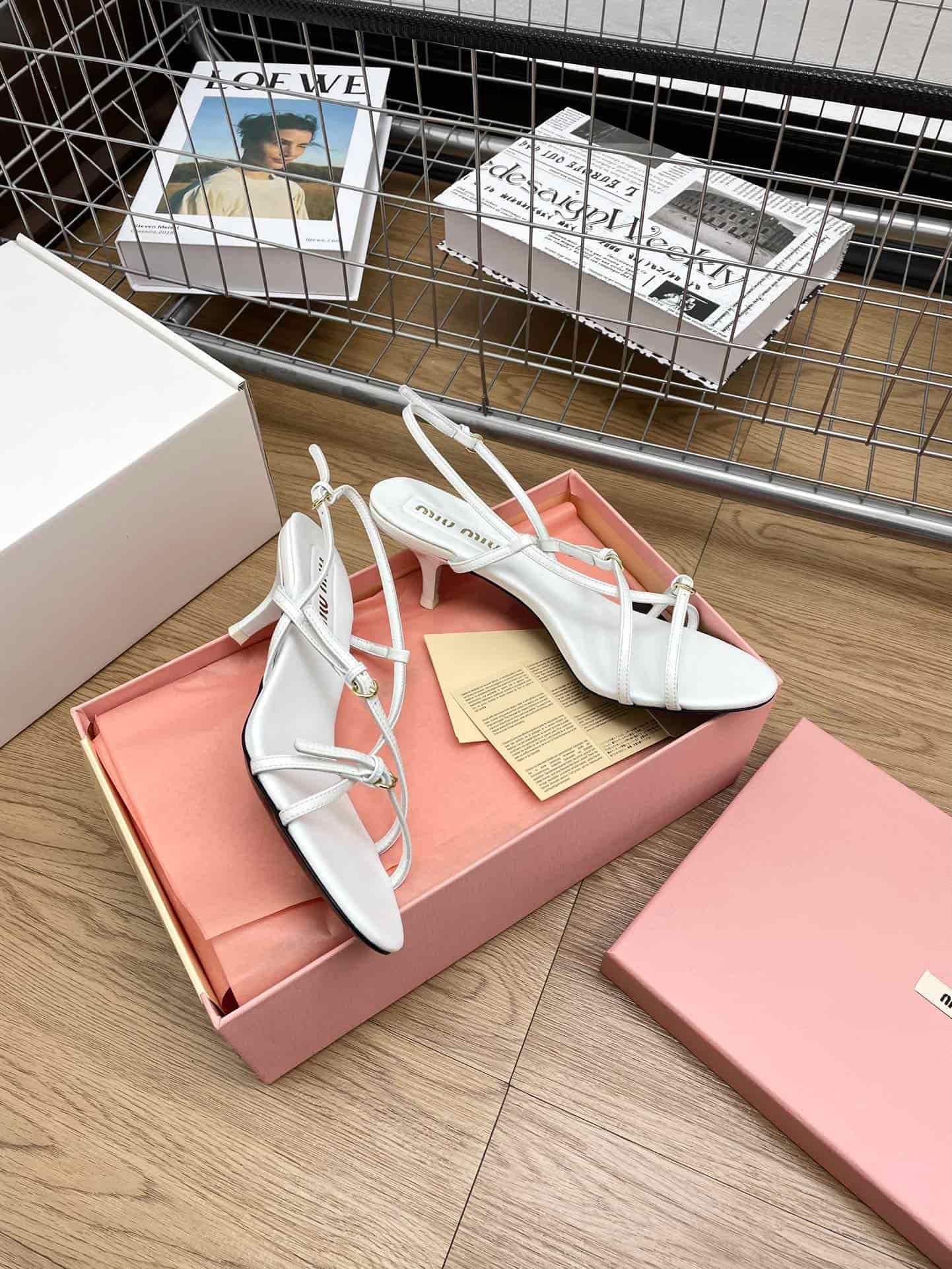Miu Miu Patent Leather Sandal With Buckles Shoes Women