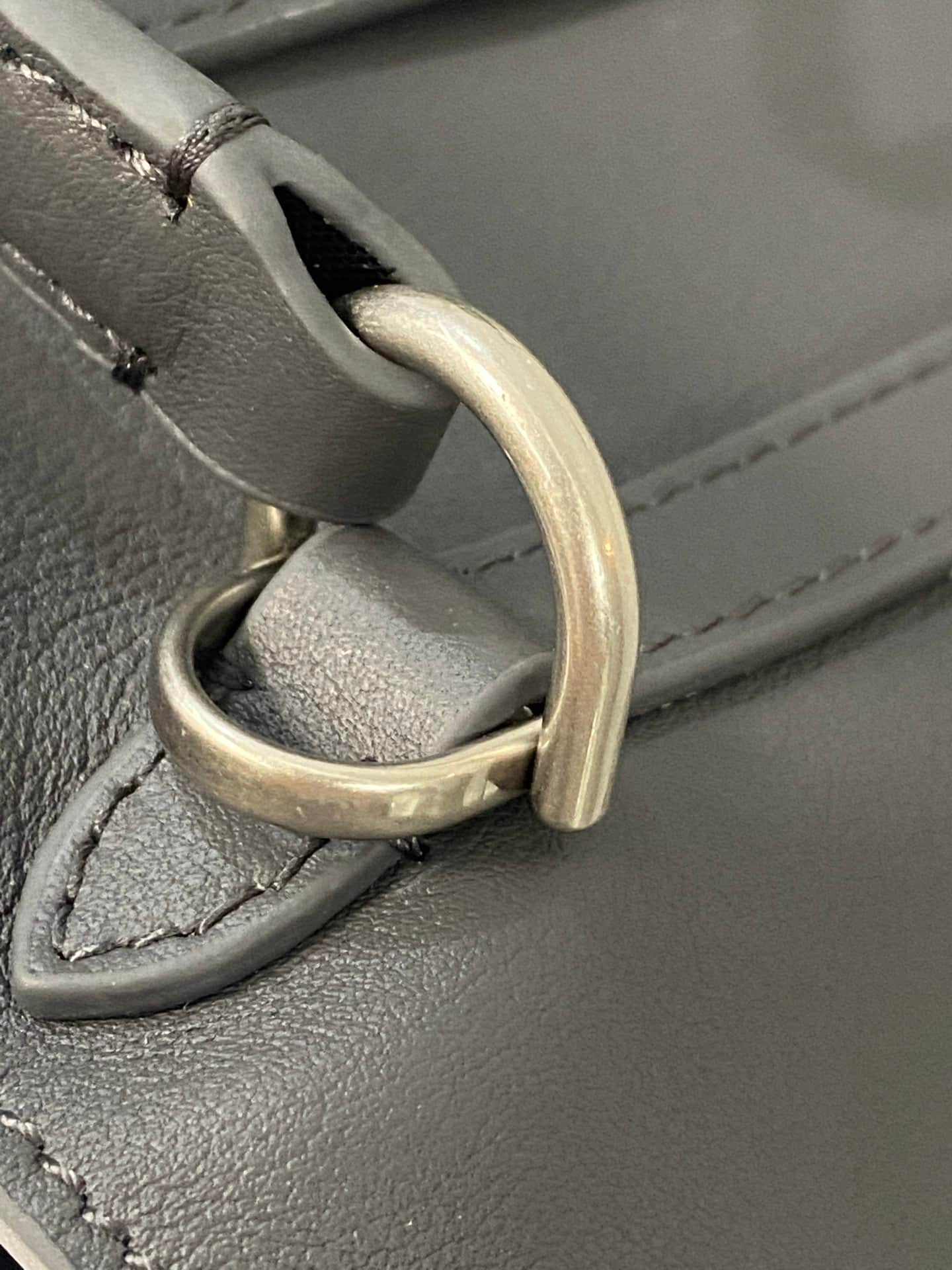 Balenciaga Rodeo Small Bag in Grey Leather With Silver-Tone Metal TOP