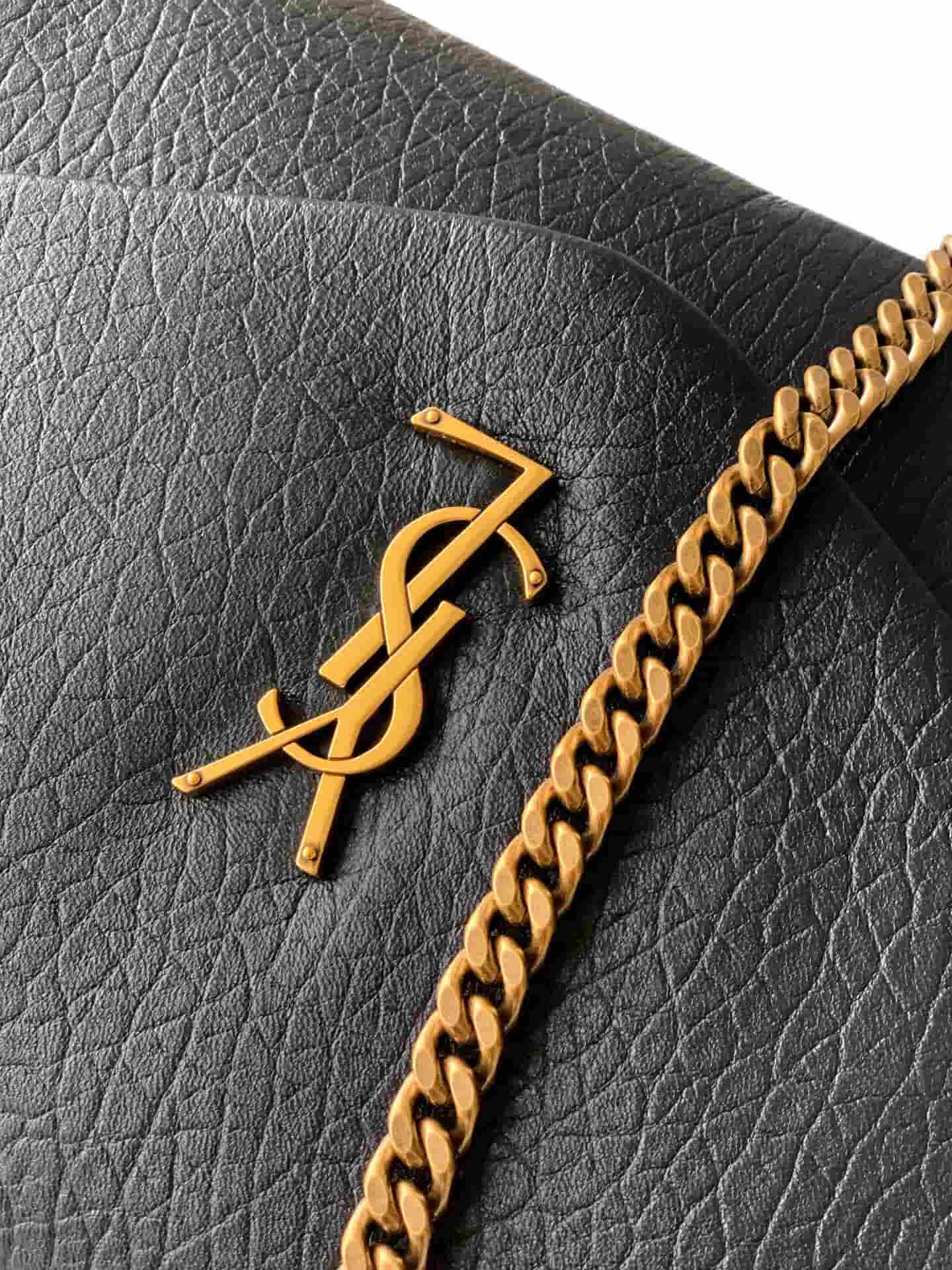 Calypso large in grained lambskin 777399 IN Black High