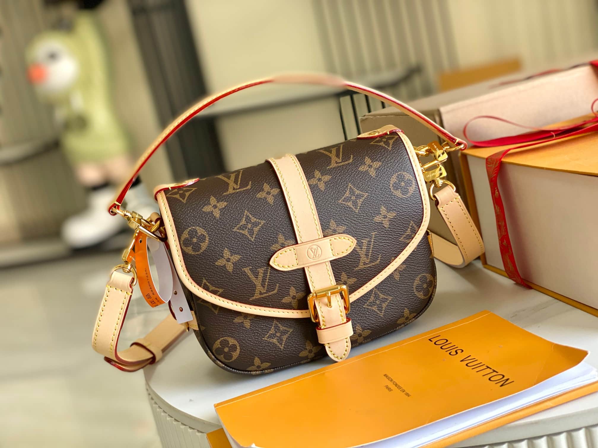 Louis Vuitton SAUMUR BB Monogram Canvas M46740 TOP