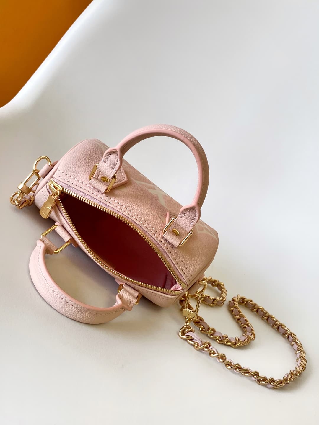 Louis Vuitton Nano Speedy Monogram Empreinte Leather M14226 High