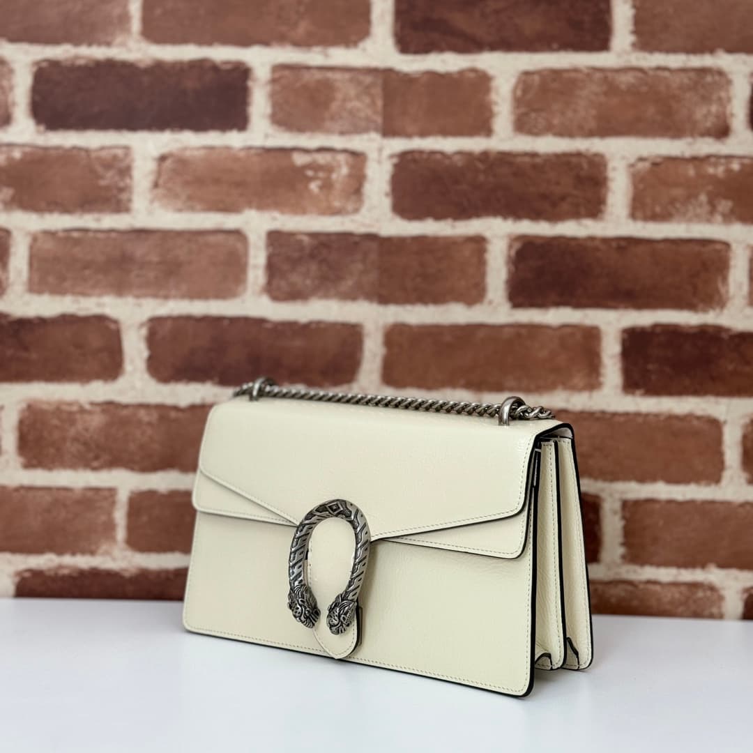 Dionysus Medium Shoulder Bag 795005 White Leather High