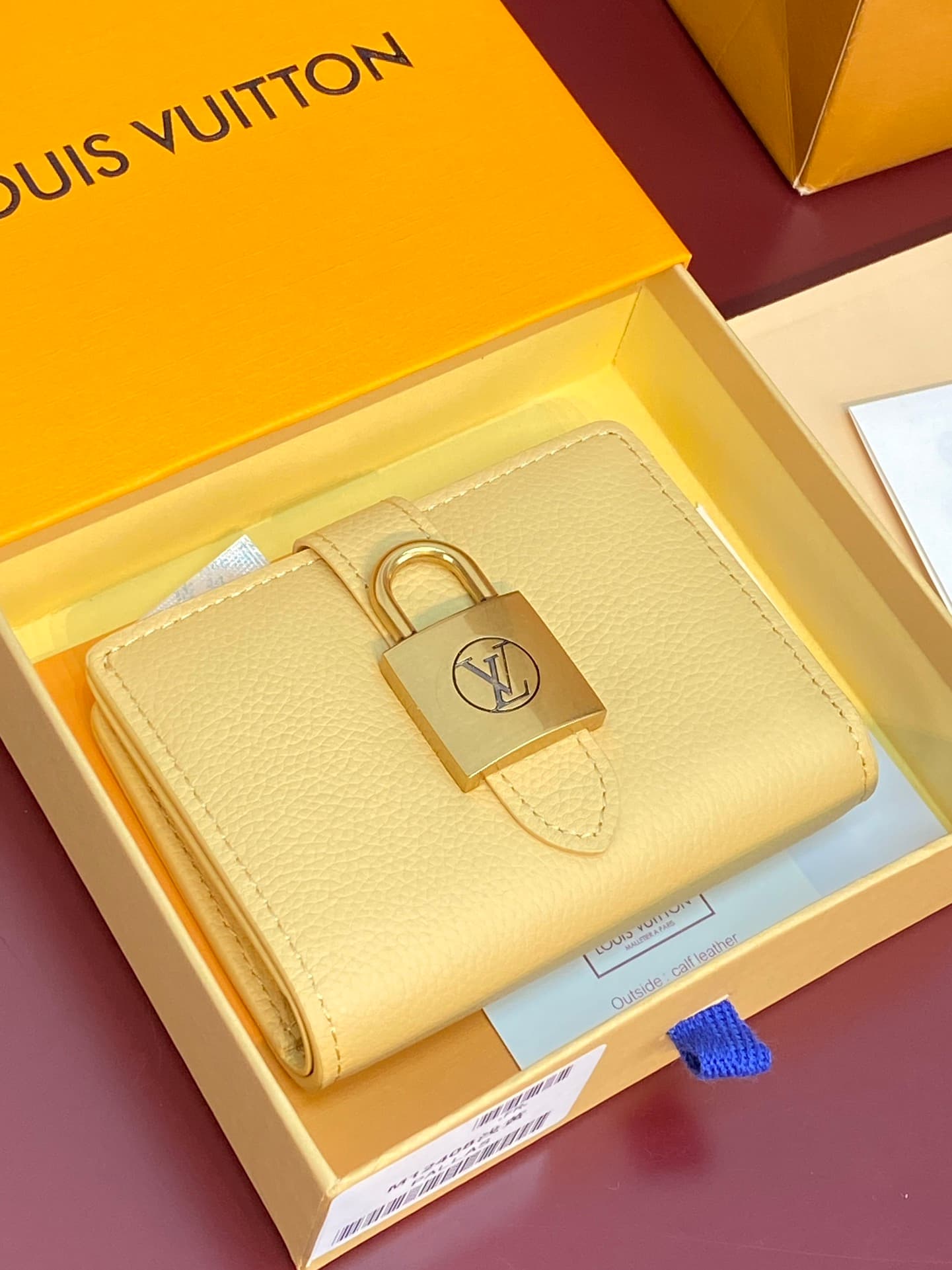 Louis Vuitton Low Key Compact Wallet Light Yellow Smooth calfskin M12408 High