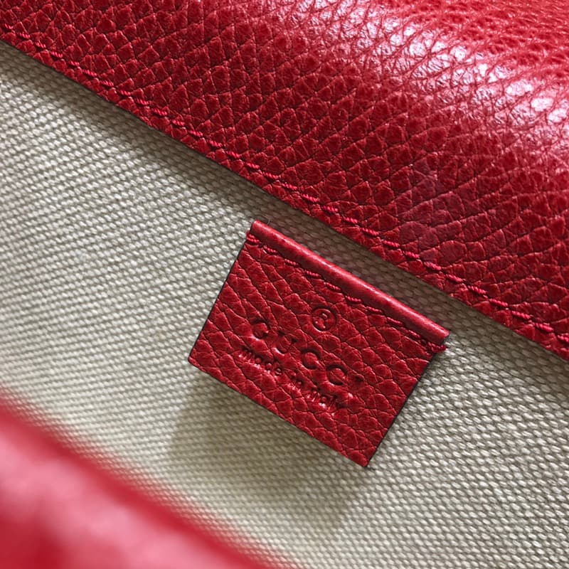 Dionysus Leather mini Bag 421970 Red High