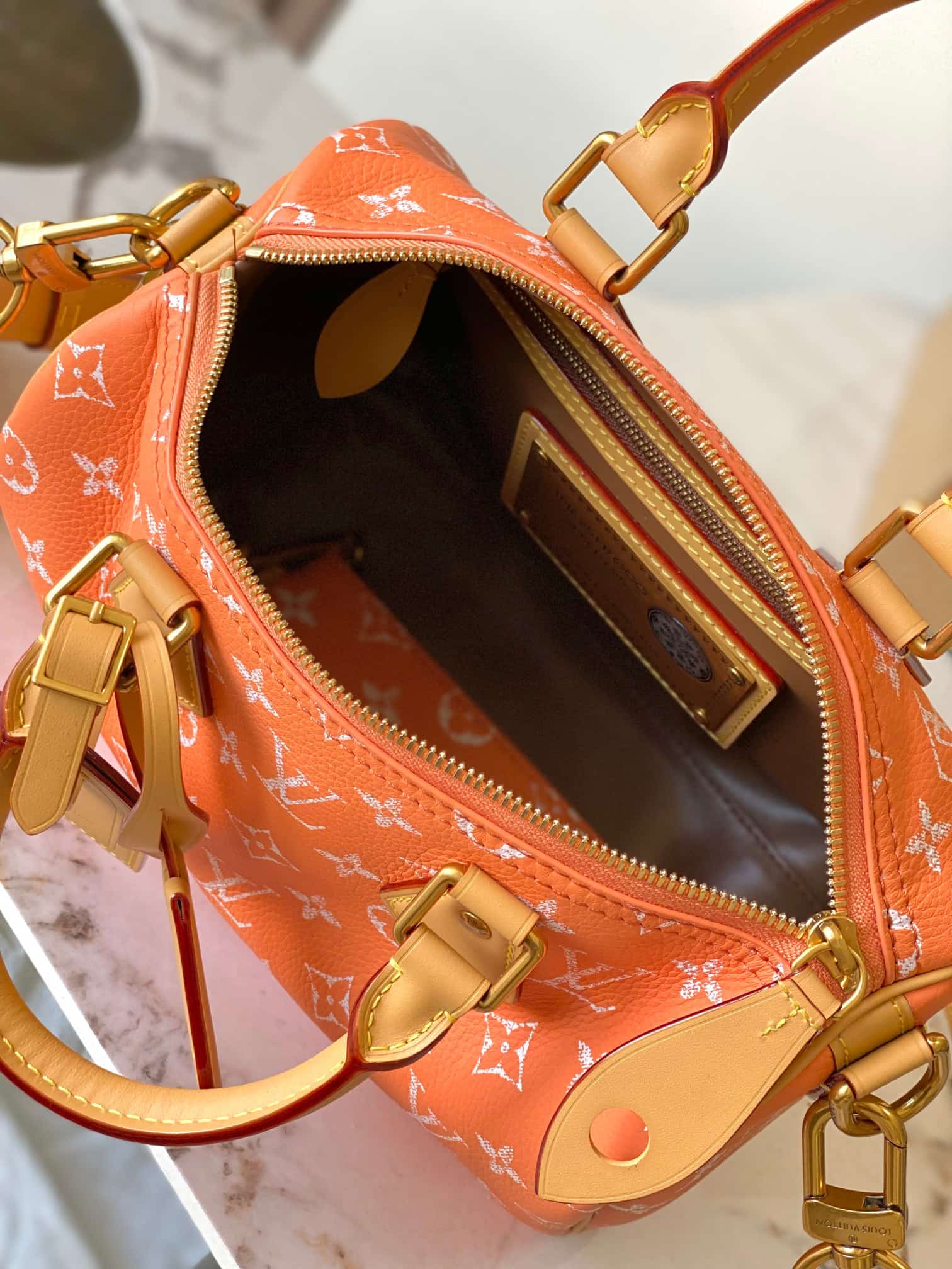 Louis Vuitton Speedy P9 Bandoulière 25 Summer Peach Calf leather TOP