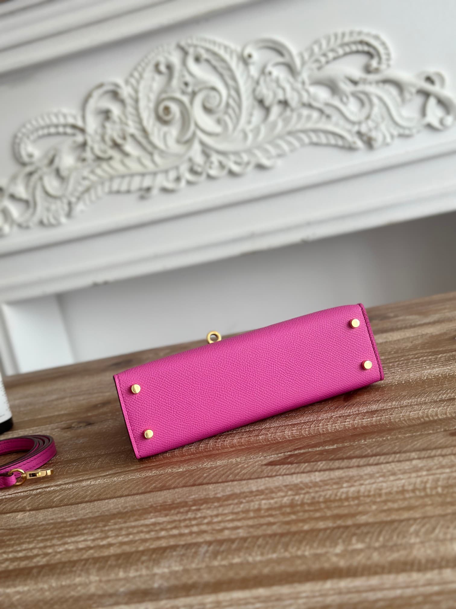 Hermes Kelly Mini II Bag Epsom Leather WAX Magnolia High