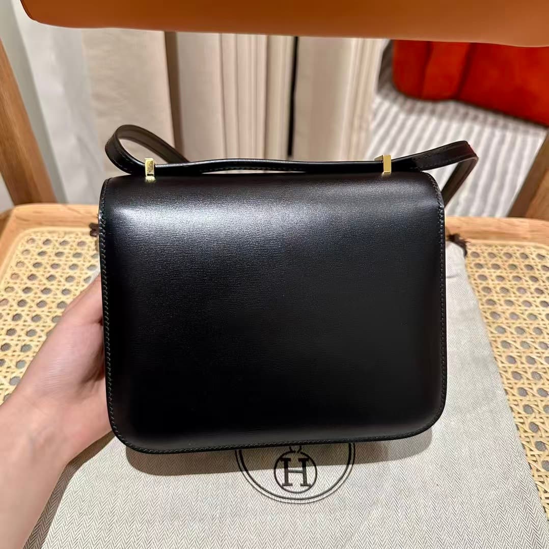Hermes Constance 18/24cm Box Leather Bag High Customizing Style