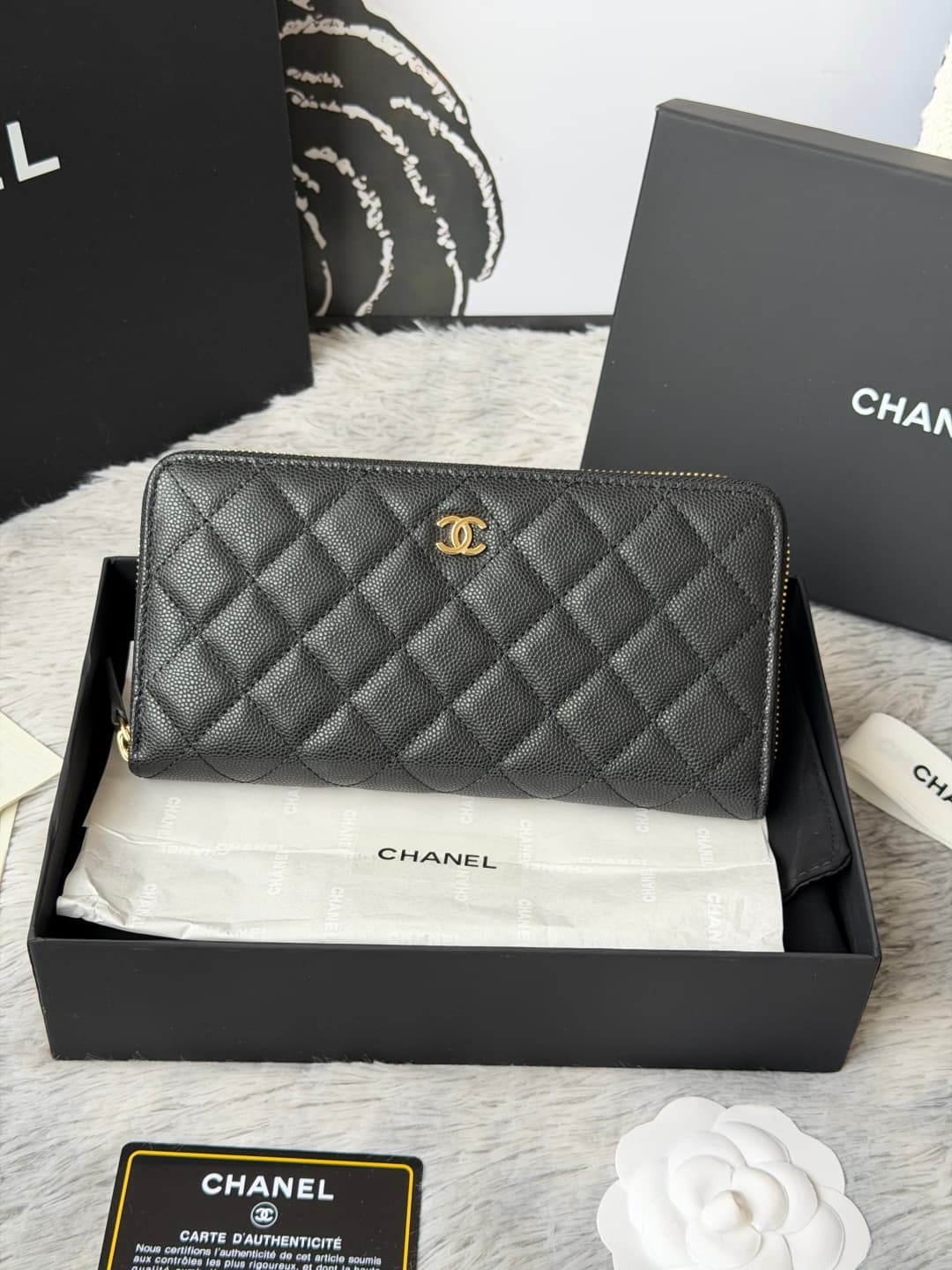 Chanel Classic Long Zipped Wallet A