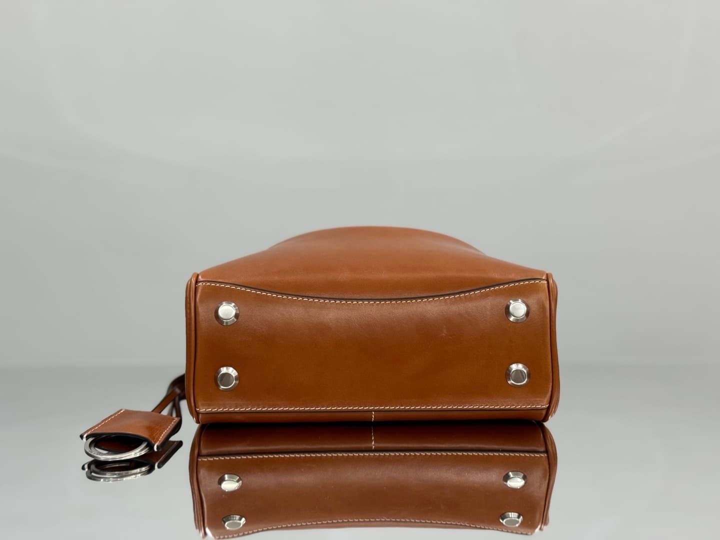 Balenciaga Rodeo Mini Bag in Tan Leather With Silver-Tone Metal TOP